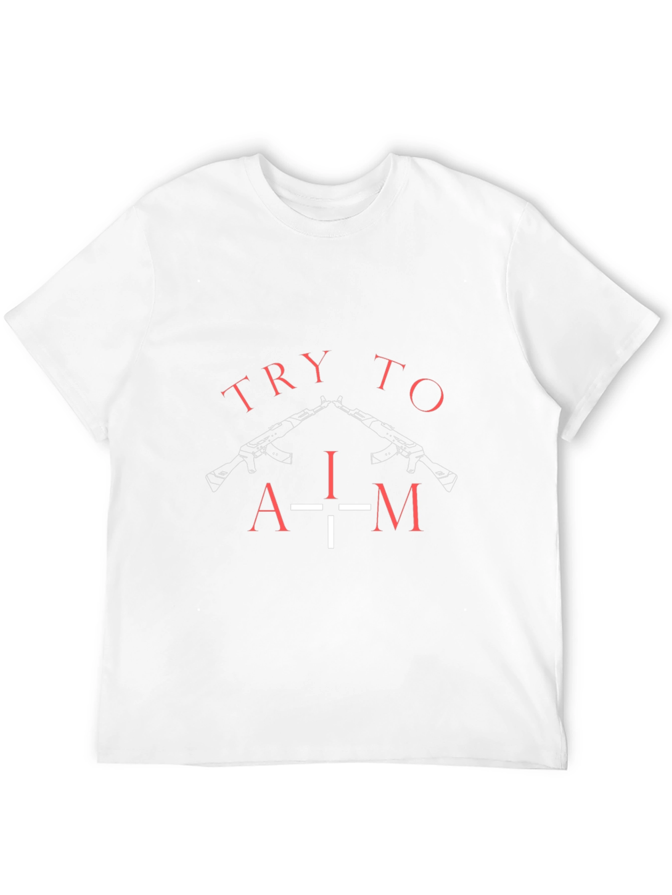 Try To Aim Graphic Tee - Black