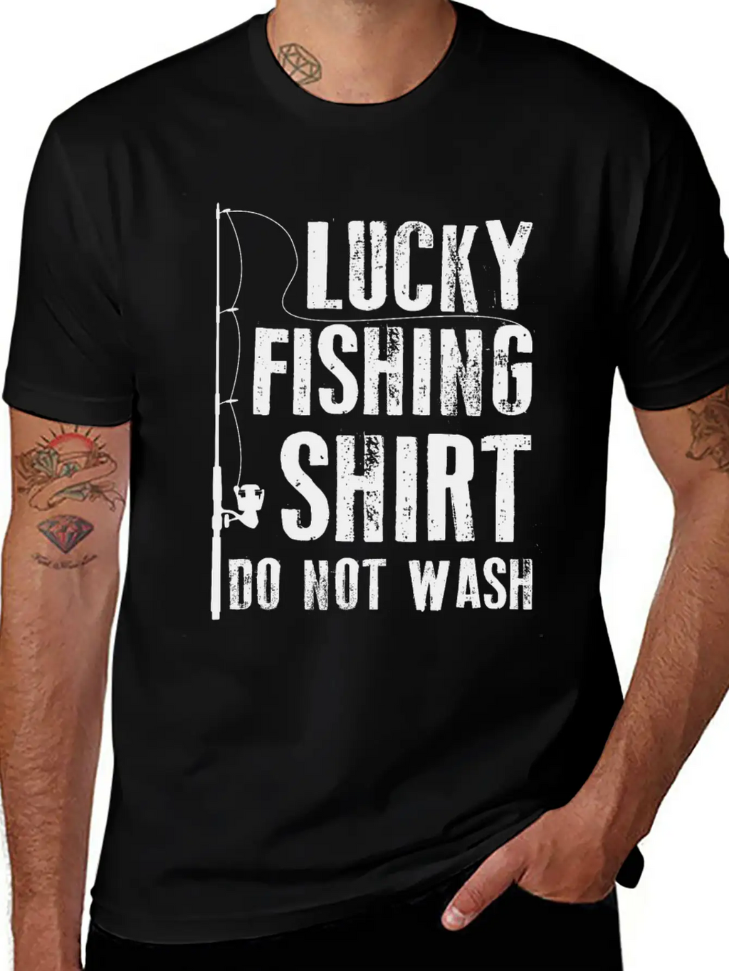 Lucky Fishing Shirt Do Not Wash T-Shirt - Perfect Classic Fit Graphic Tee For Daily Comfort – Unisex Cotton Shirt