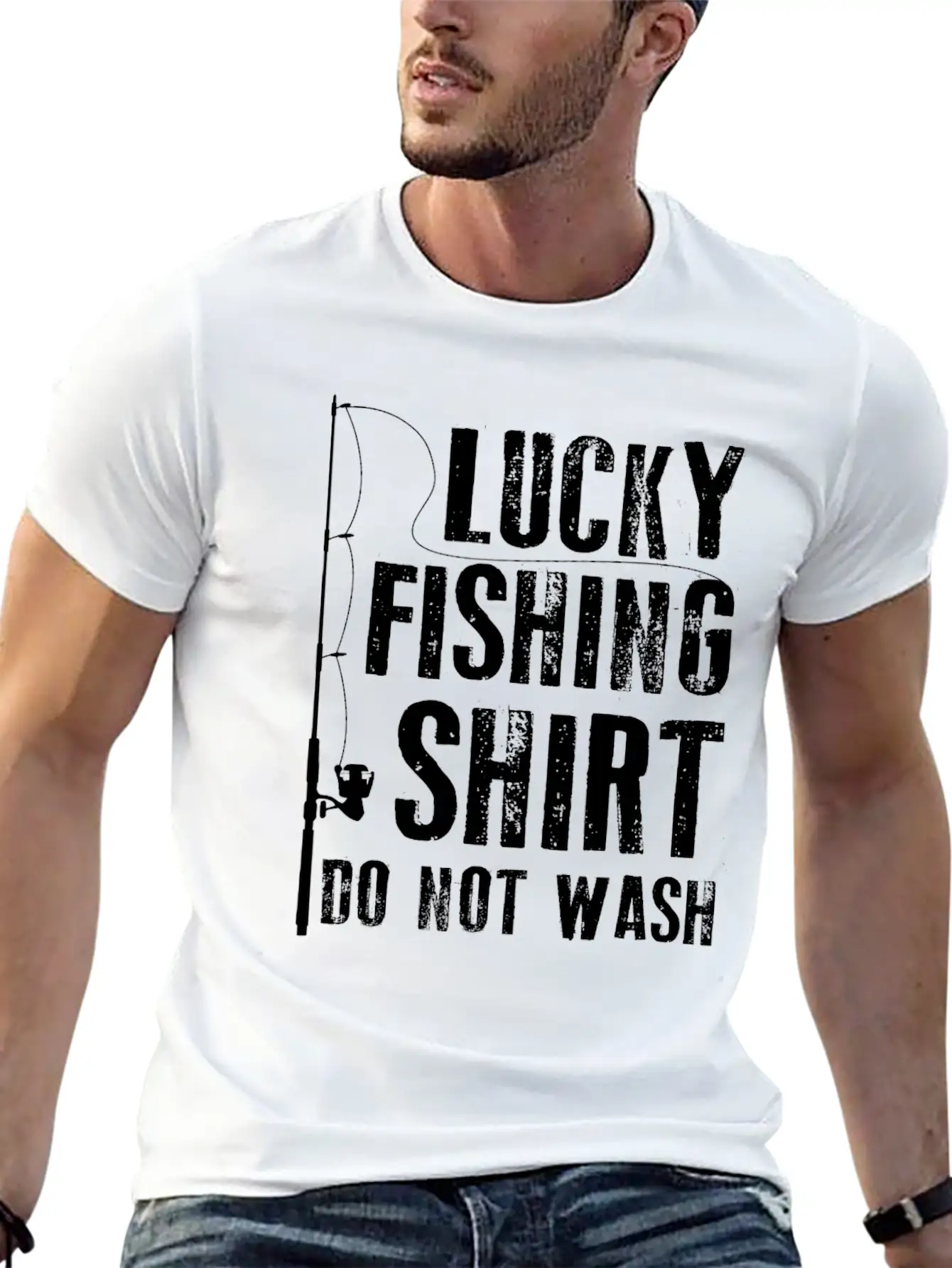 Lucky Fishing Shirt Do Not Wash T-Shirt - Perfect Classic Fit Graphic Tee For Daily Comfort – Unisex Cotton Shirt