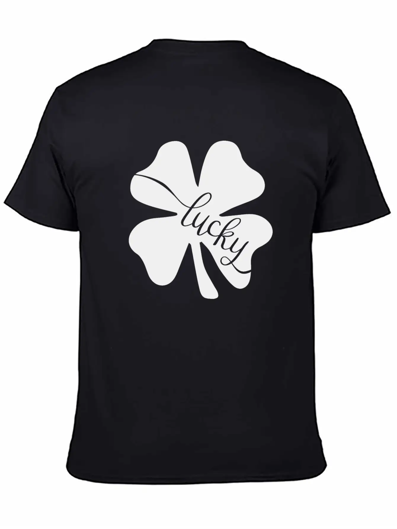 Lucky With Flowers Leaf Love Stylish Everyday T-Shirt – Unisex Basic Cotton Tee