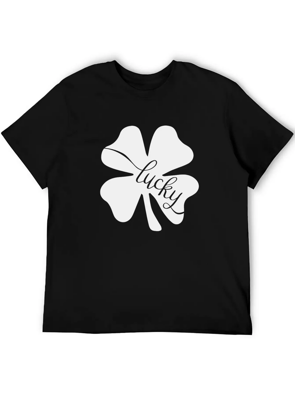 Lucky With Flowers Leaf Love Stylish Everyday T-Shirt – Unisex Basic Cotton Tee