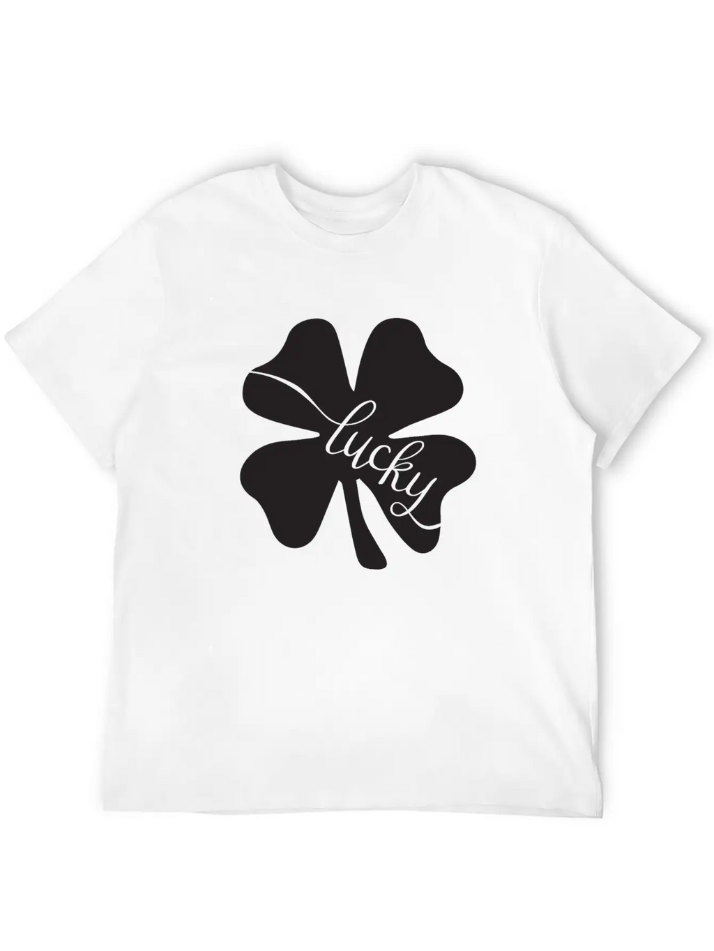 Lucky With Flowers Leaf Love Stylish Everyday T-Shirt – Unisex Basic Cotton Tee