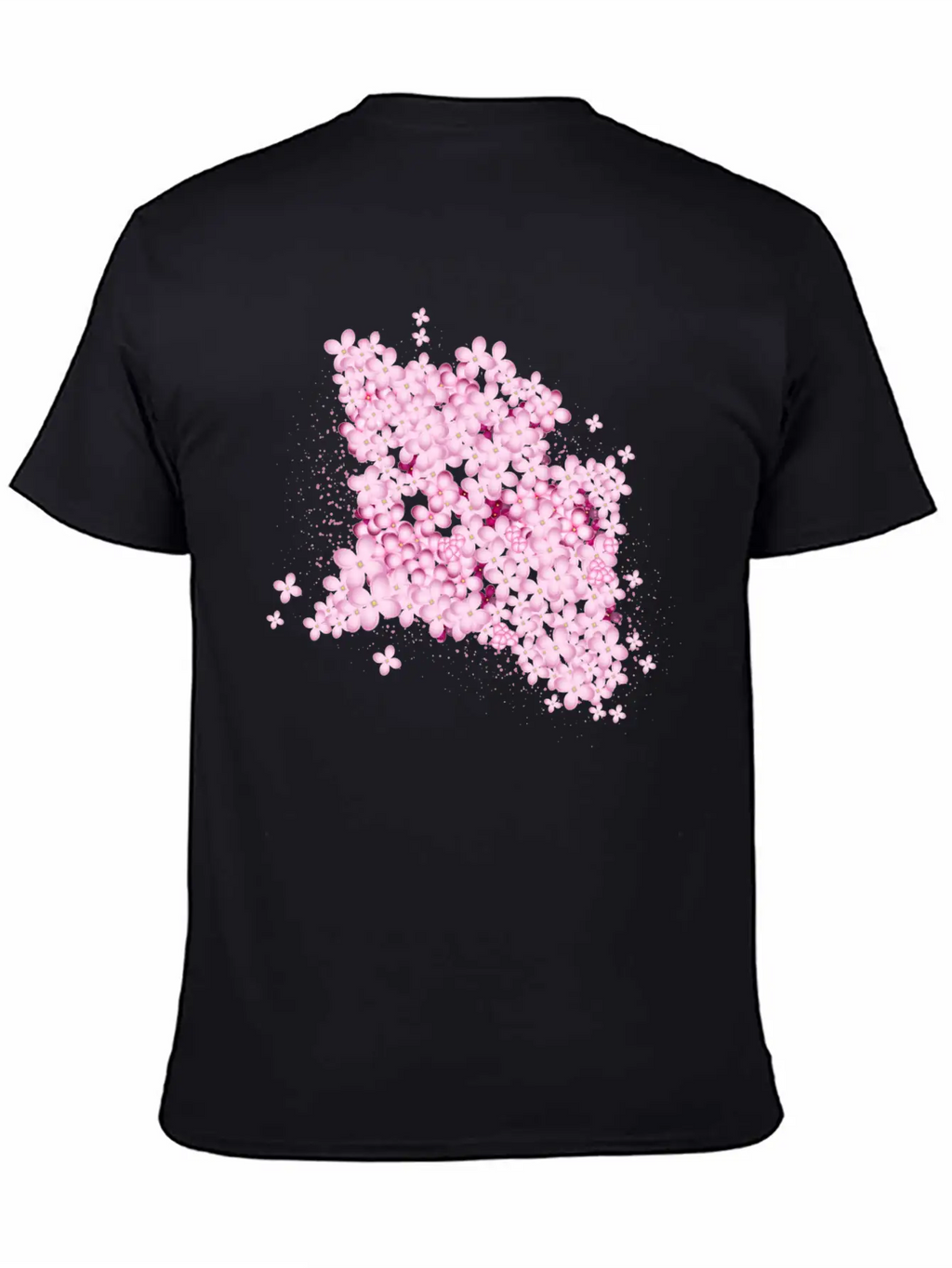 Lush Lilac Splendor From Pink Lilac Flowers Casual Graphic T-Shirt – Simple And Comfortable Daily Wear