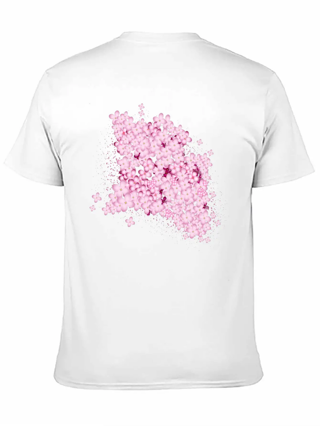 Lush Lilac Splendor From Pink Lilac Flowers Casual Graphic T-Shirt – Simple And Comfortable Daily Wear