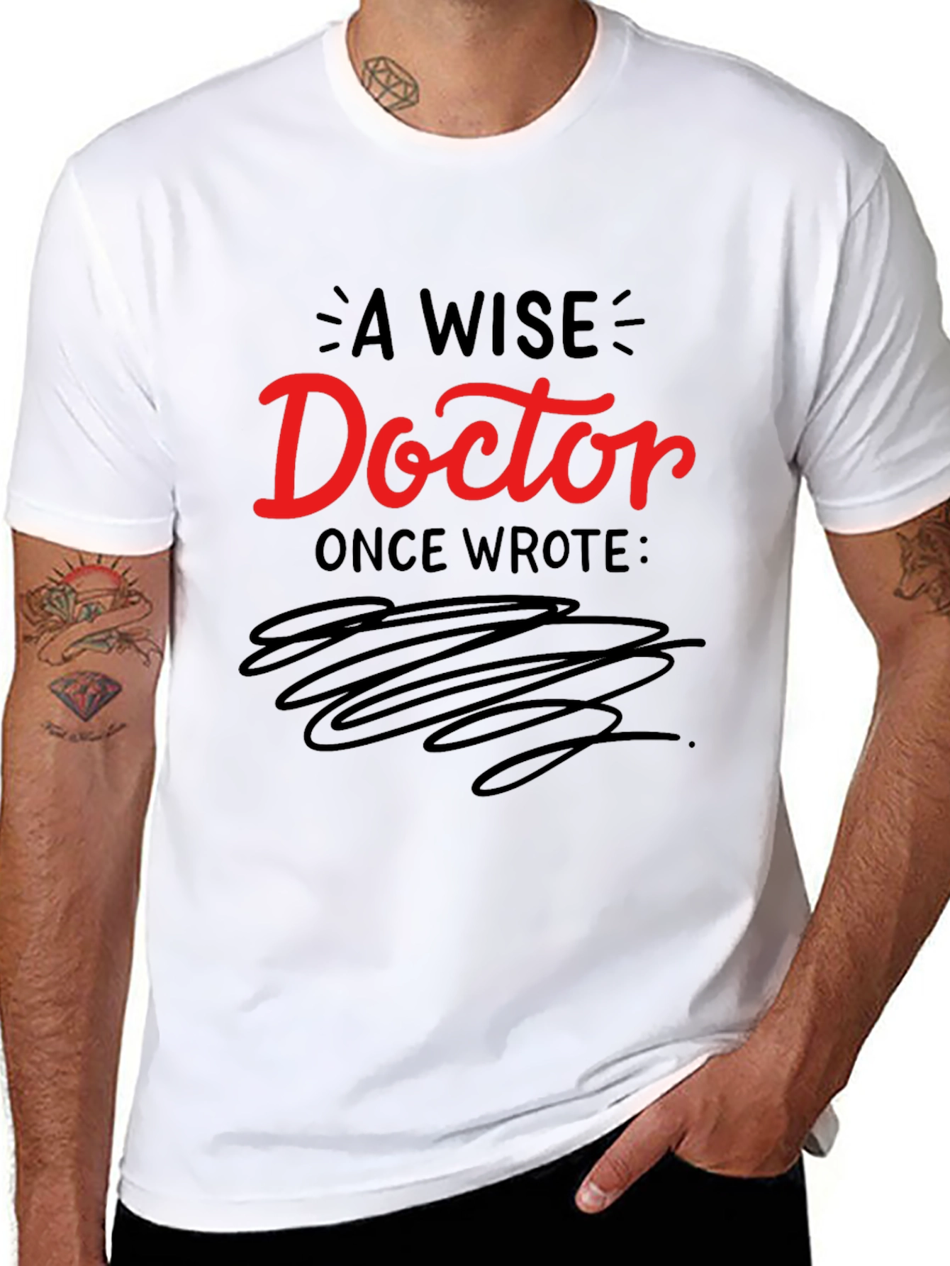 A Wise Doctor T-Shirt - Comfortable Black Tee