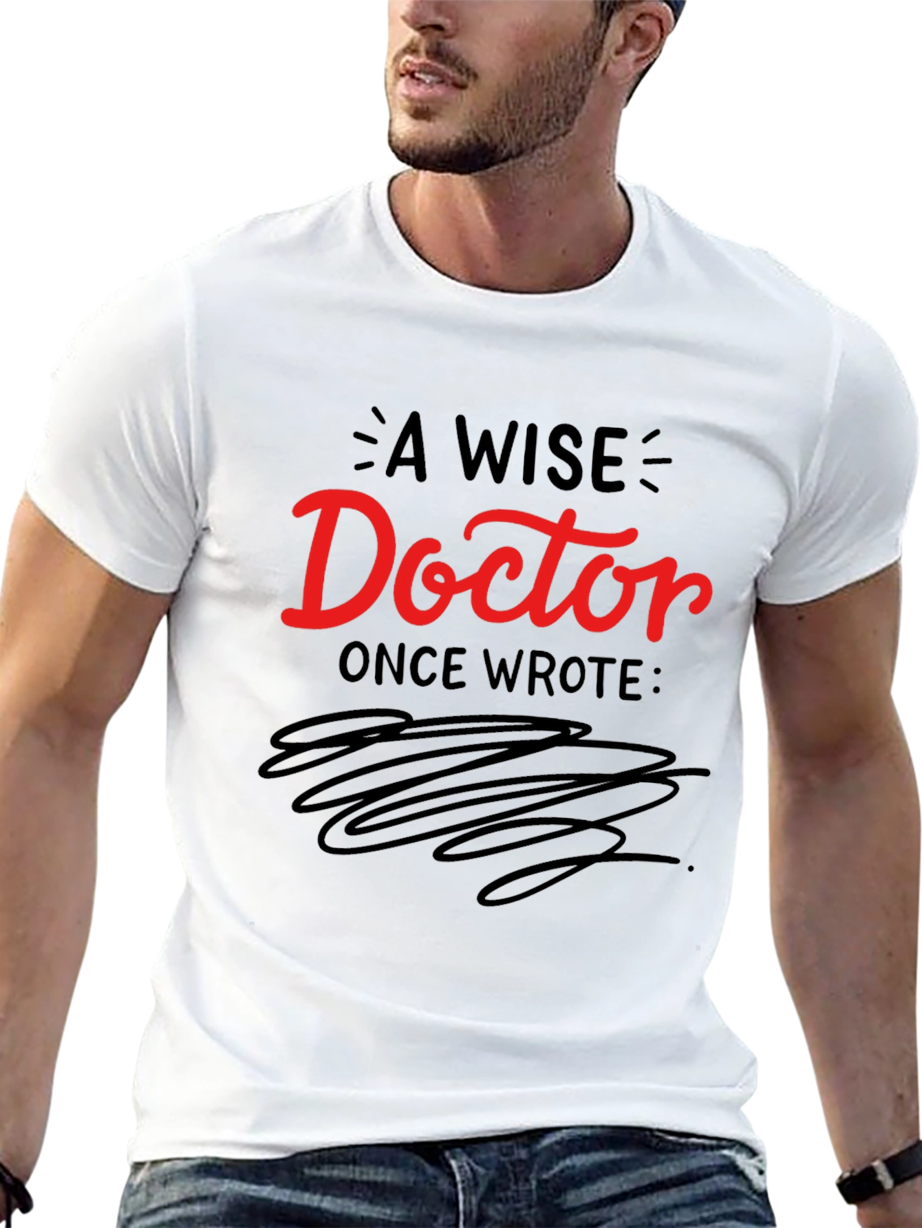 A Wise Doctor T-Shirt - Comfortable Black Tee