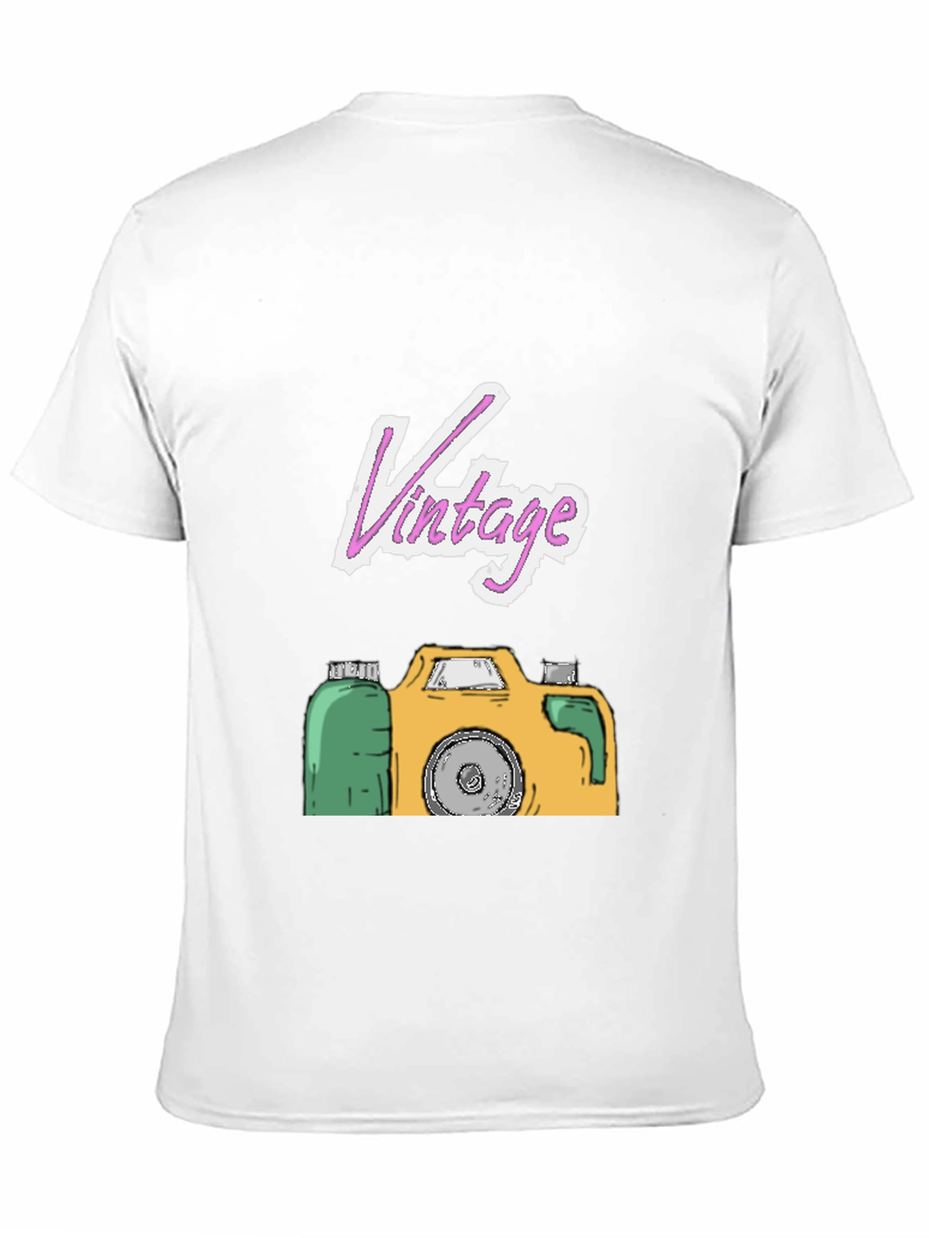 Vintage Camera Graphic Tee - Black T-Shirt
