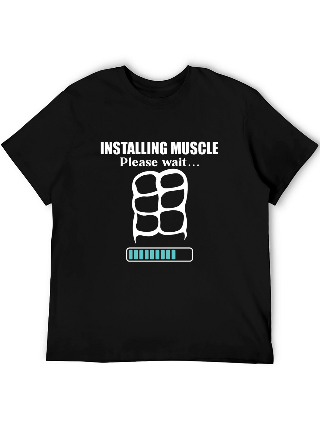Installing Muscle T-Shirt - Funny Workout Tee