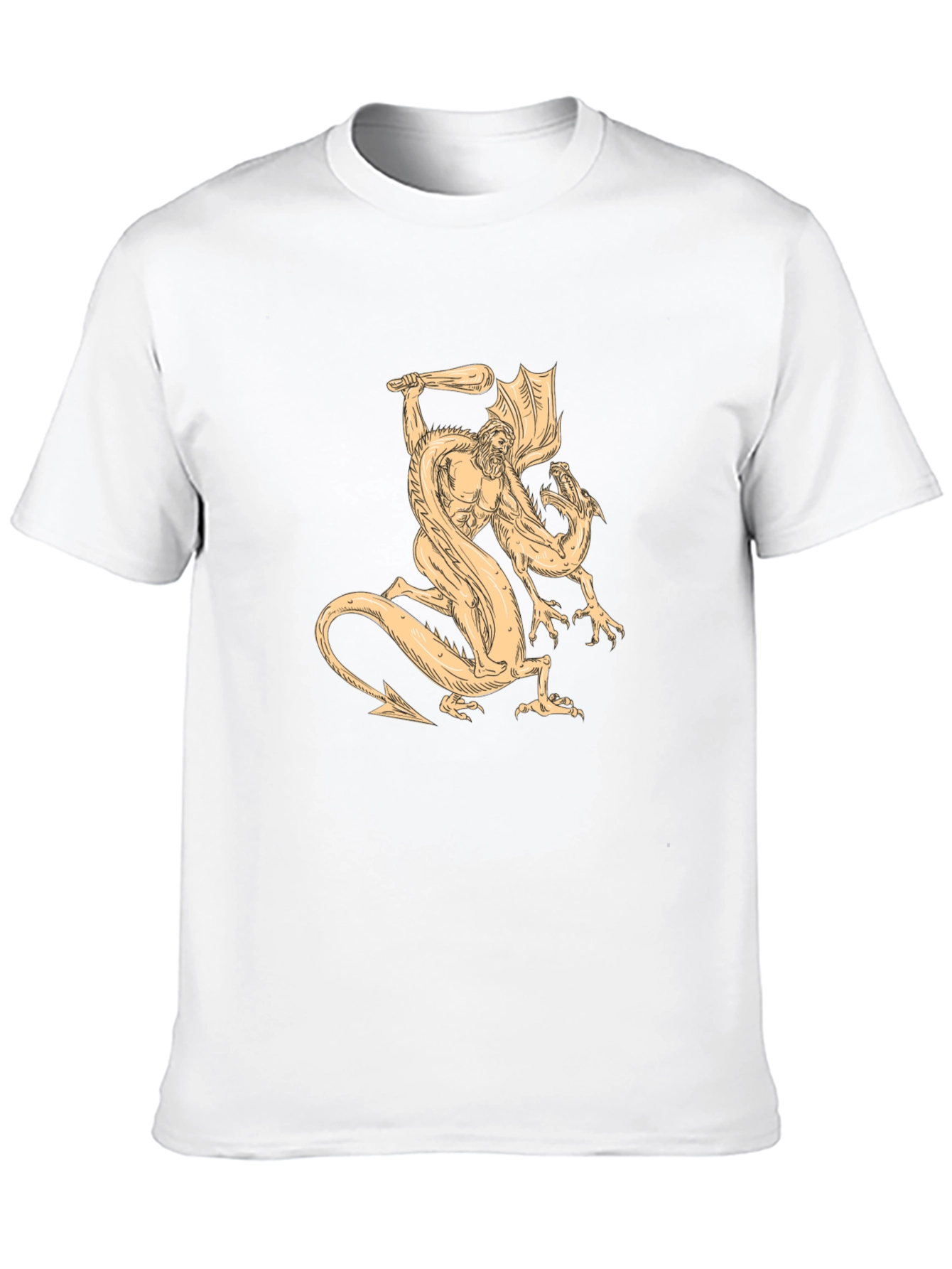 Mythical Beast Tee - Hero vs. Dragon Graphic