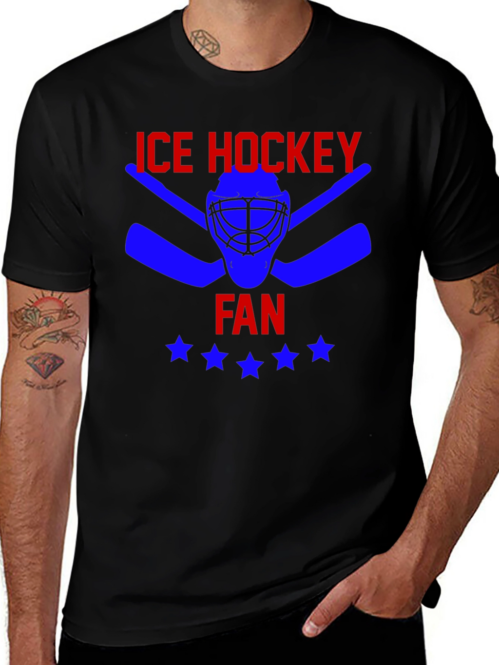 Ice Hockey Fan Graphic Tee