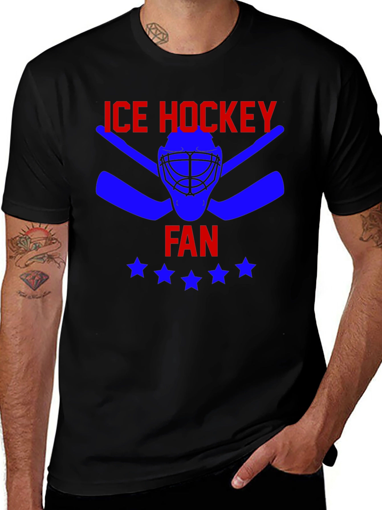 Ice Hockey Fan Graphic Tee