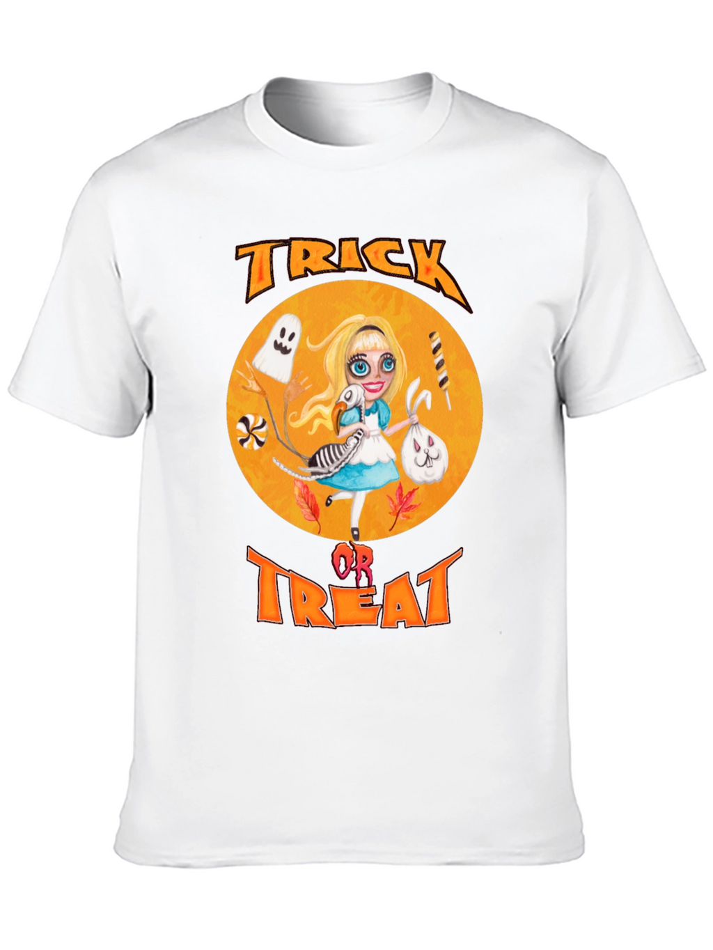 Trick or Treat Halloween Alice Graphic Tee