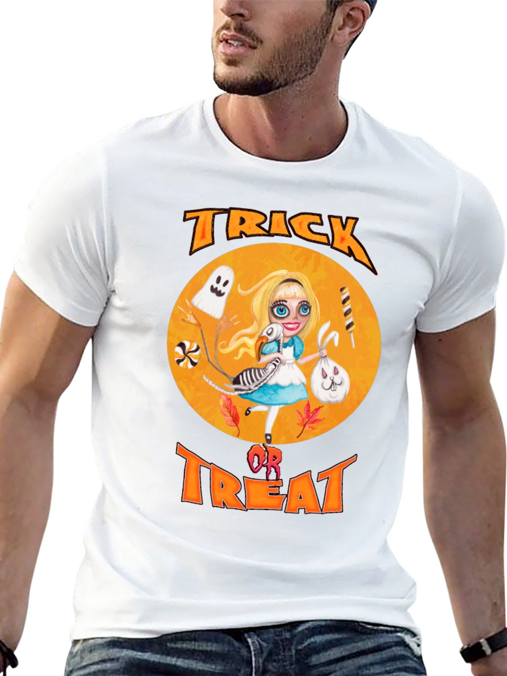 Trick or Treat Halloween Alice Graphic Tee