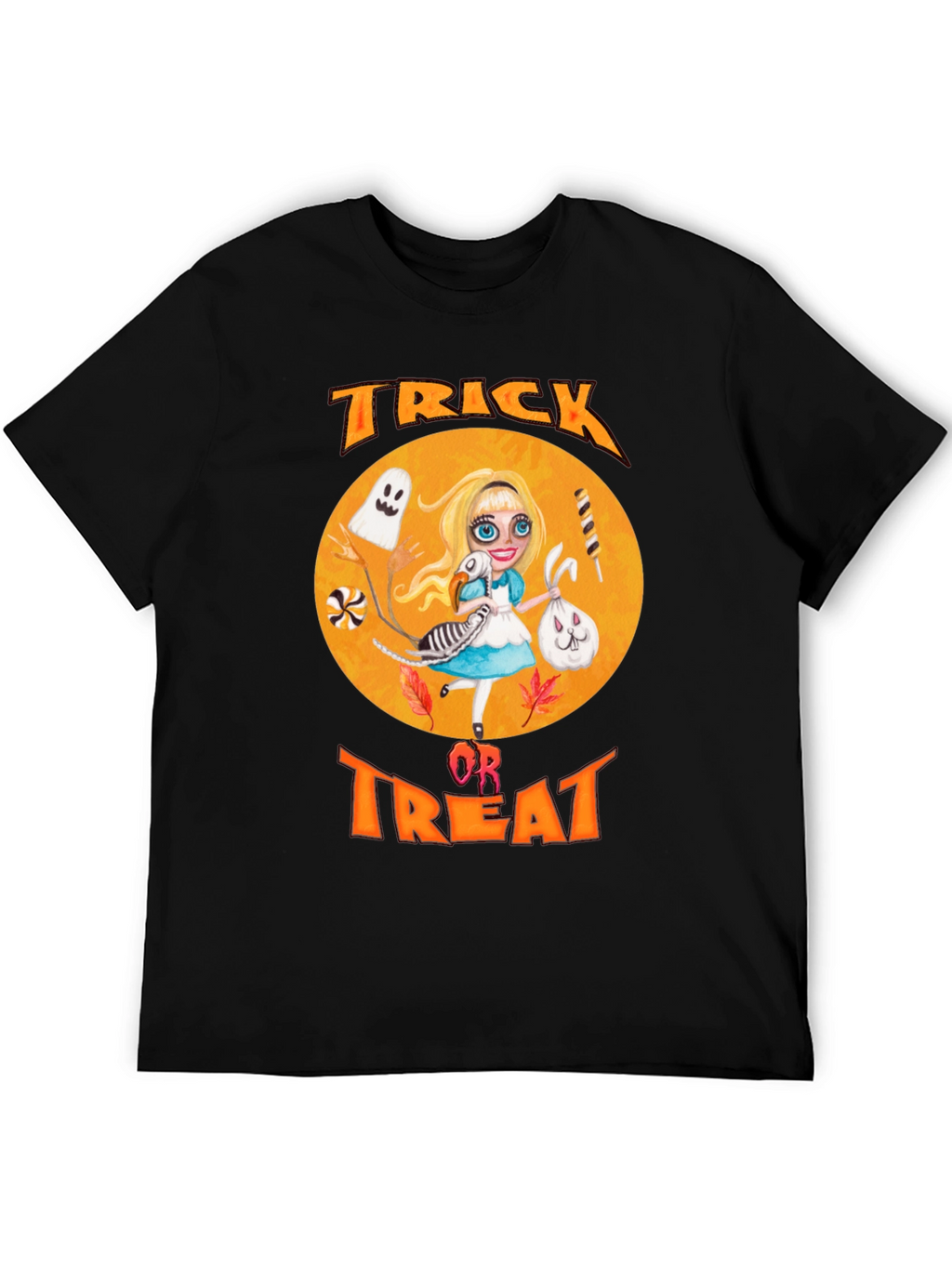 Trick or Treat Halloween Alice Graphic Tee