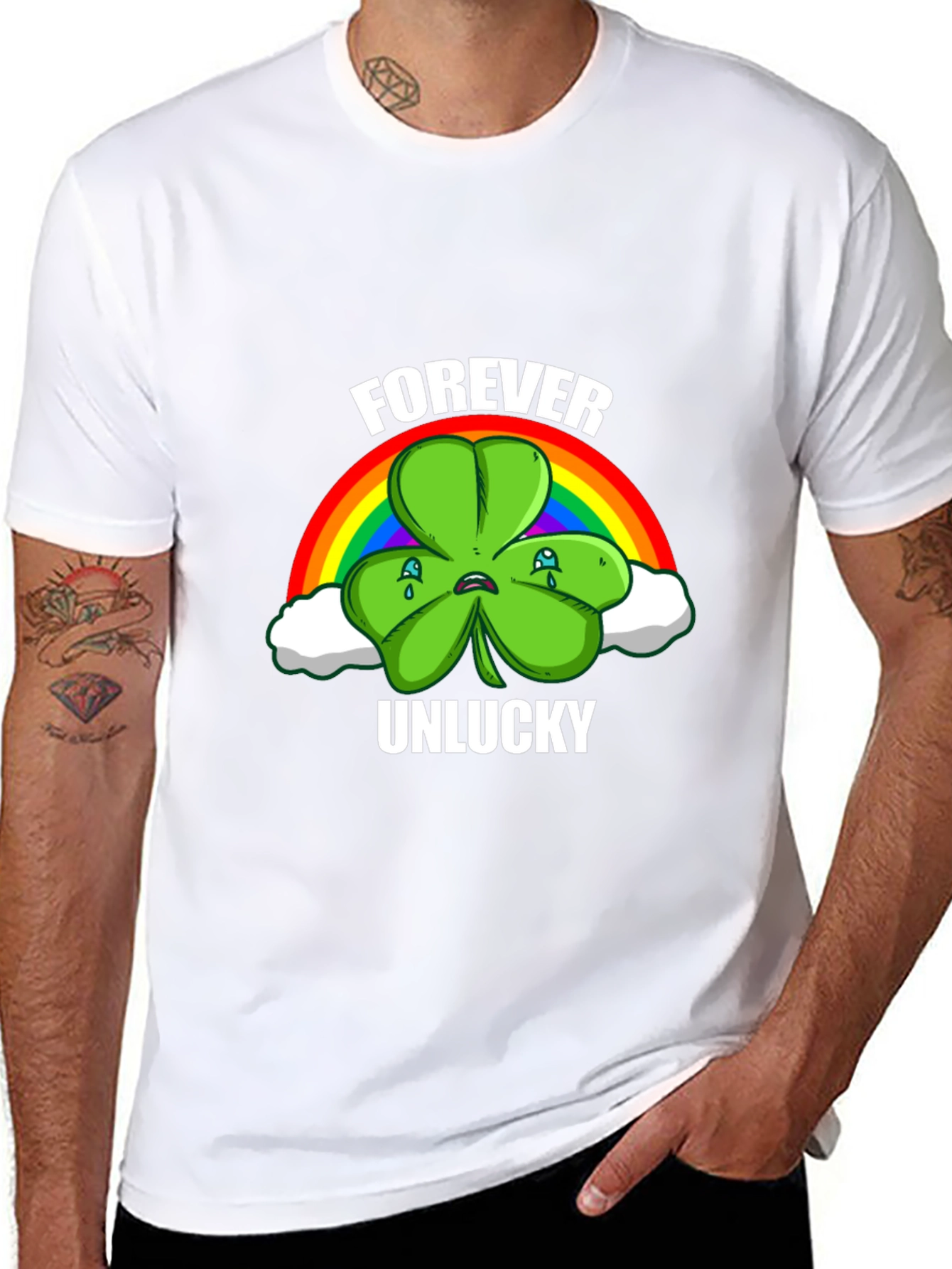 Forever Unlucky Shamrock T-Shirt