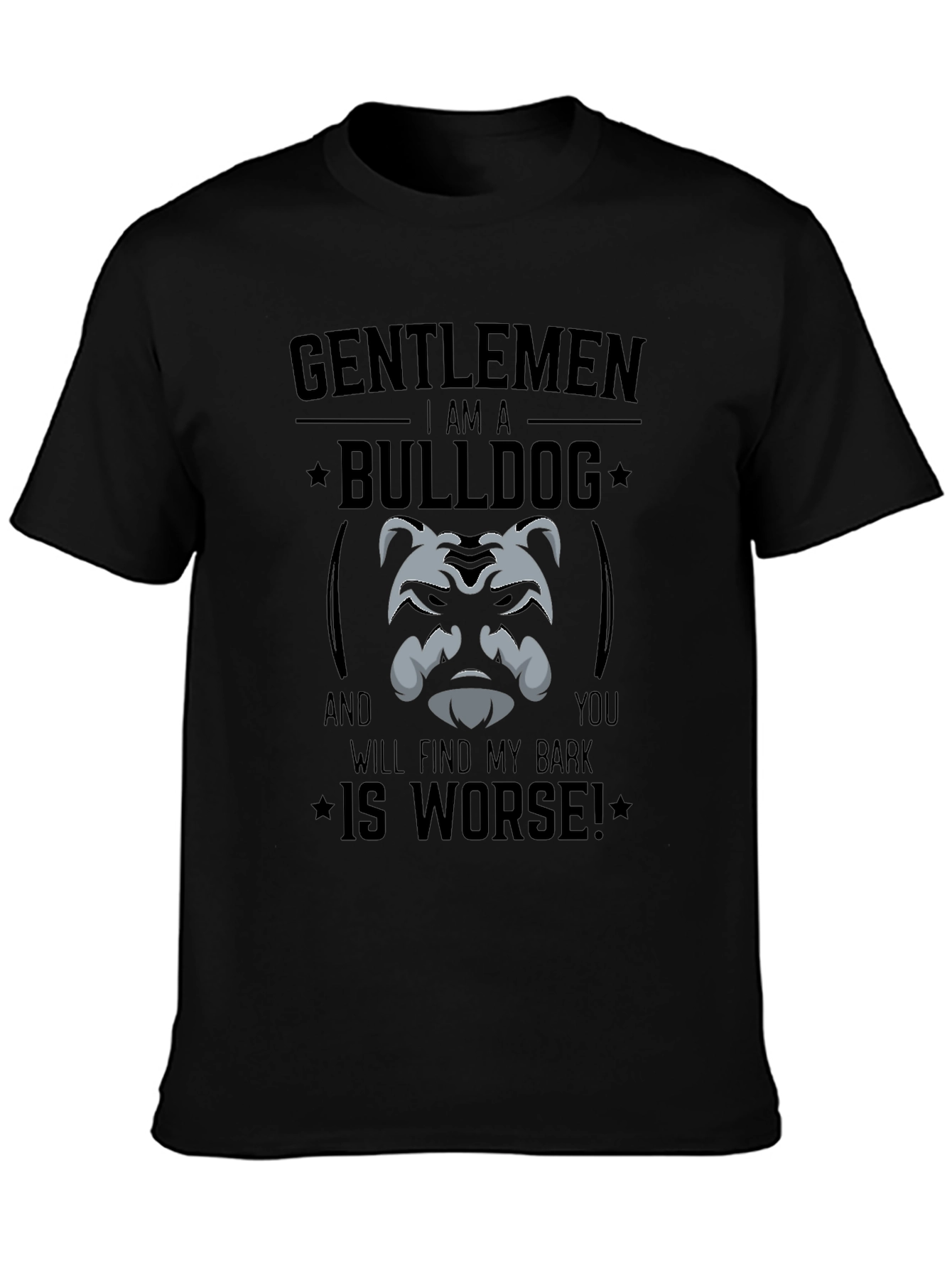Gentlemen Bulldog Graphic T-Shirt