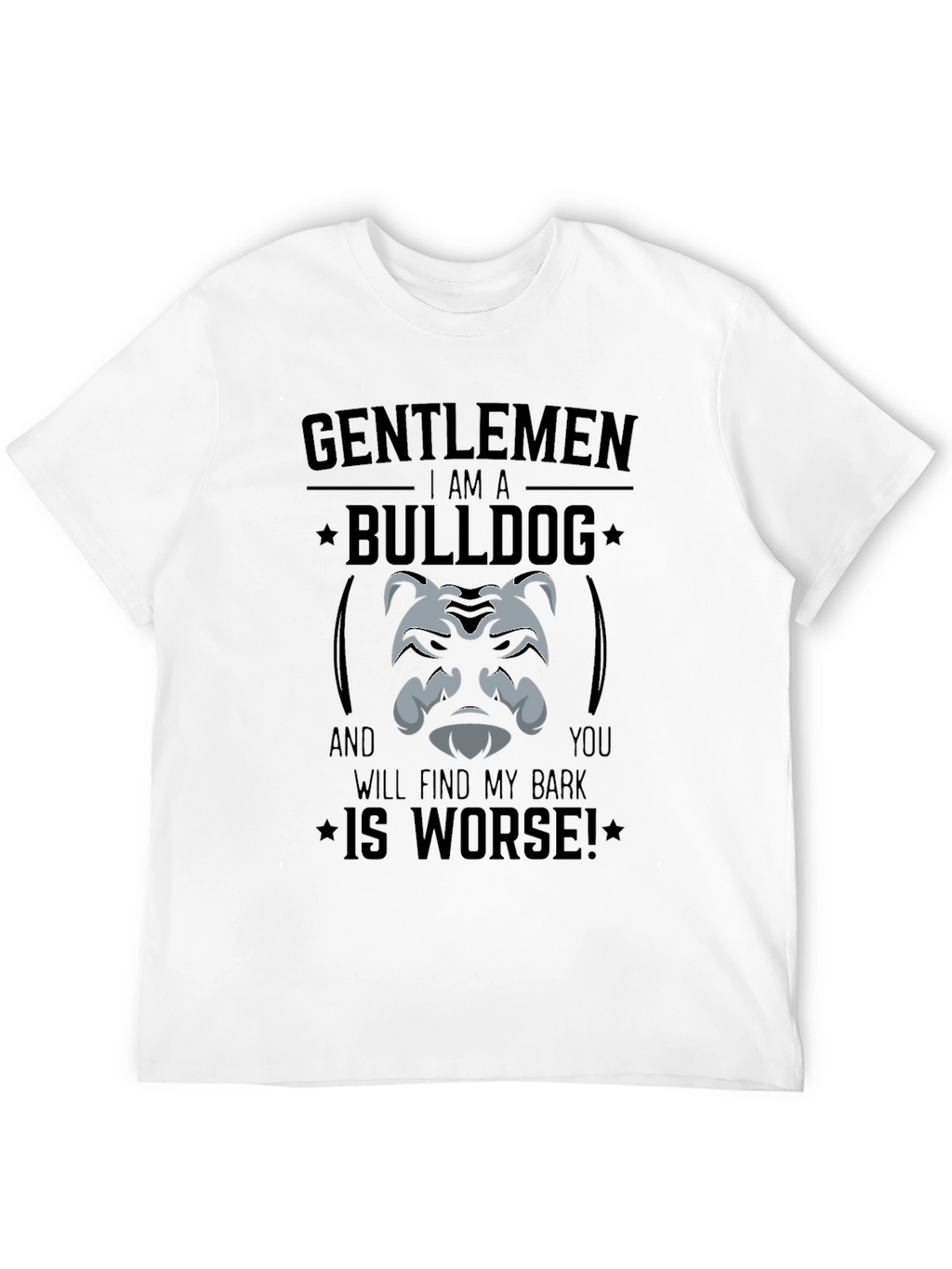 Gentlemen Bulldog Graphic T-Shirt