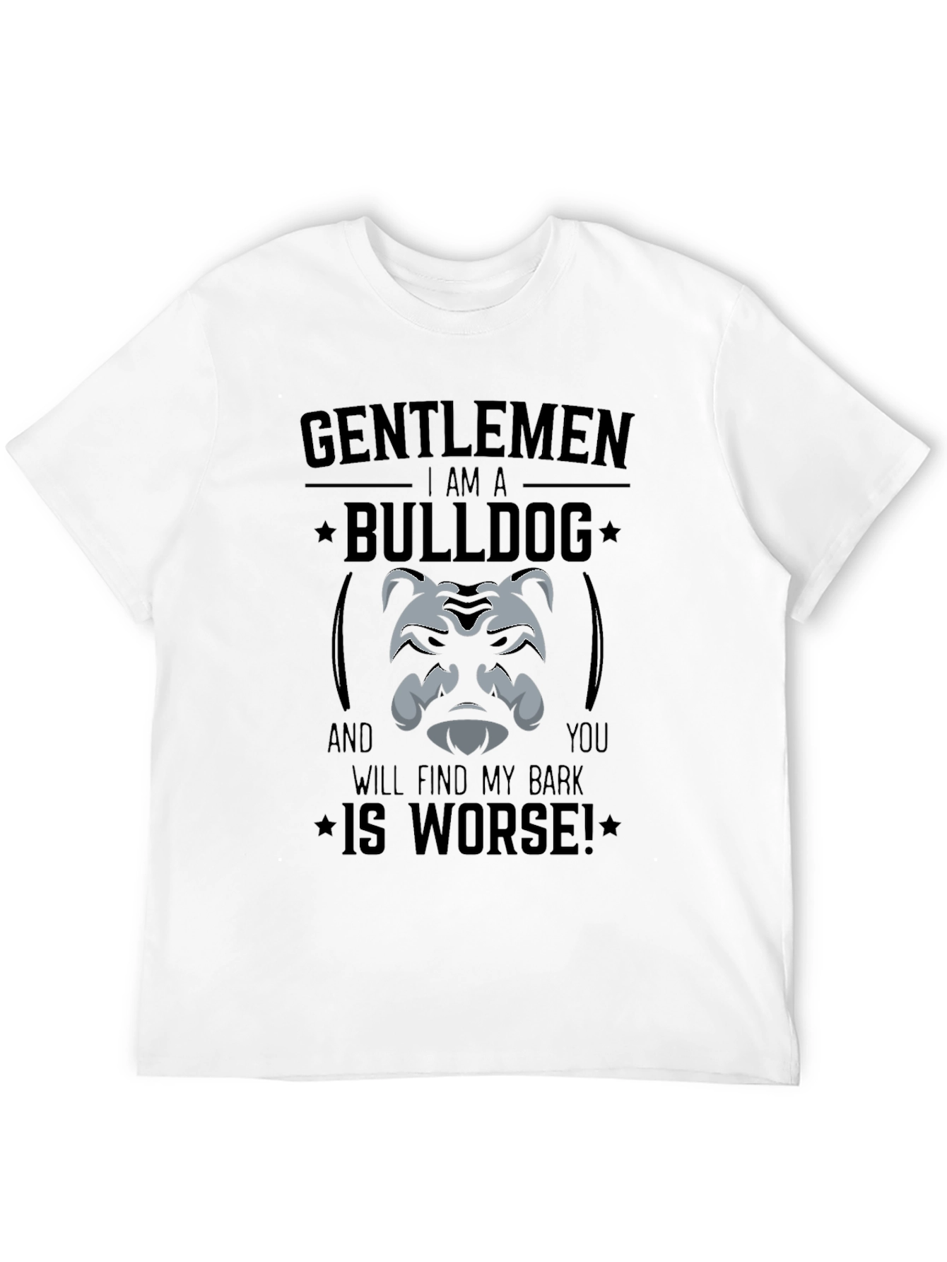 Gentlemen Bulldog Graphic T-Shirt