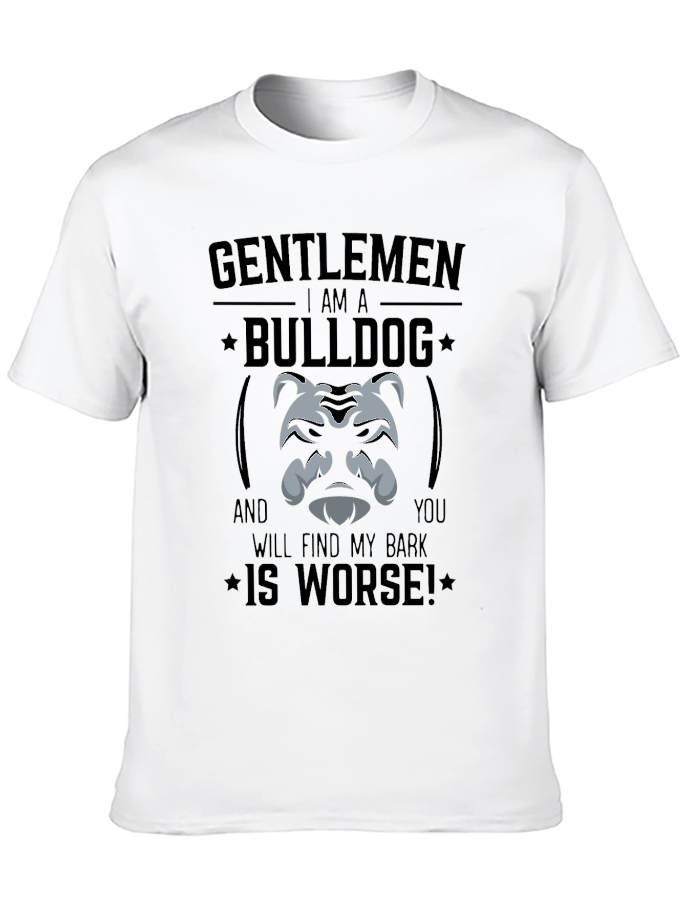 Gentlemen Bulldog Graphic T-Shirt