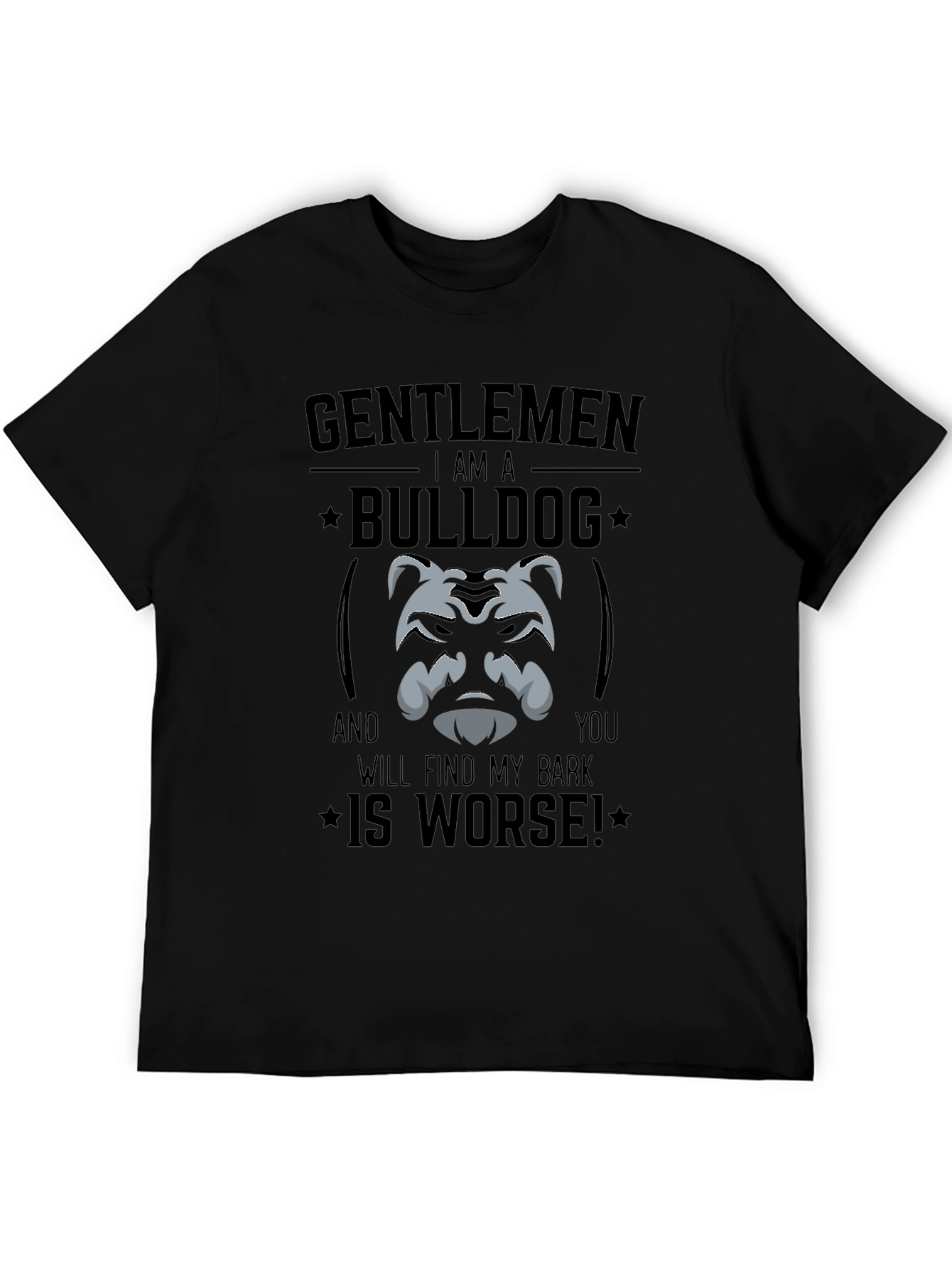 Gentlemen Bulldog Graphic T-Shirt