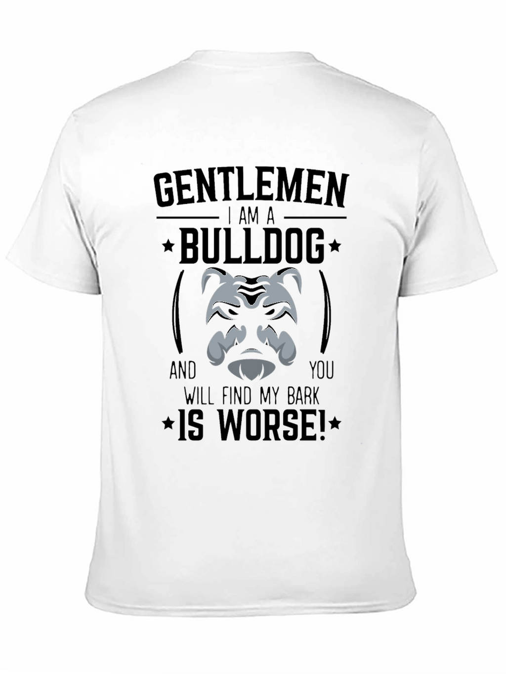Gentlemen Bulldog Graphic T-Shirt