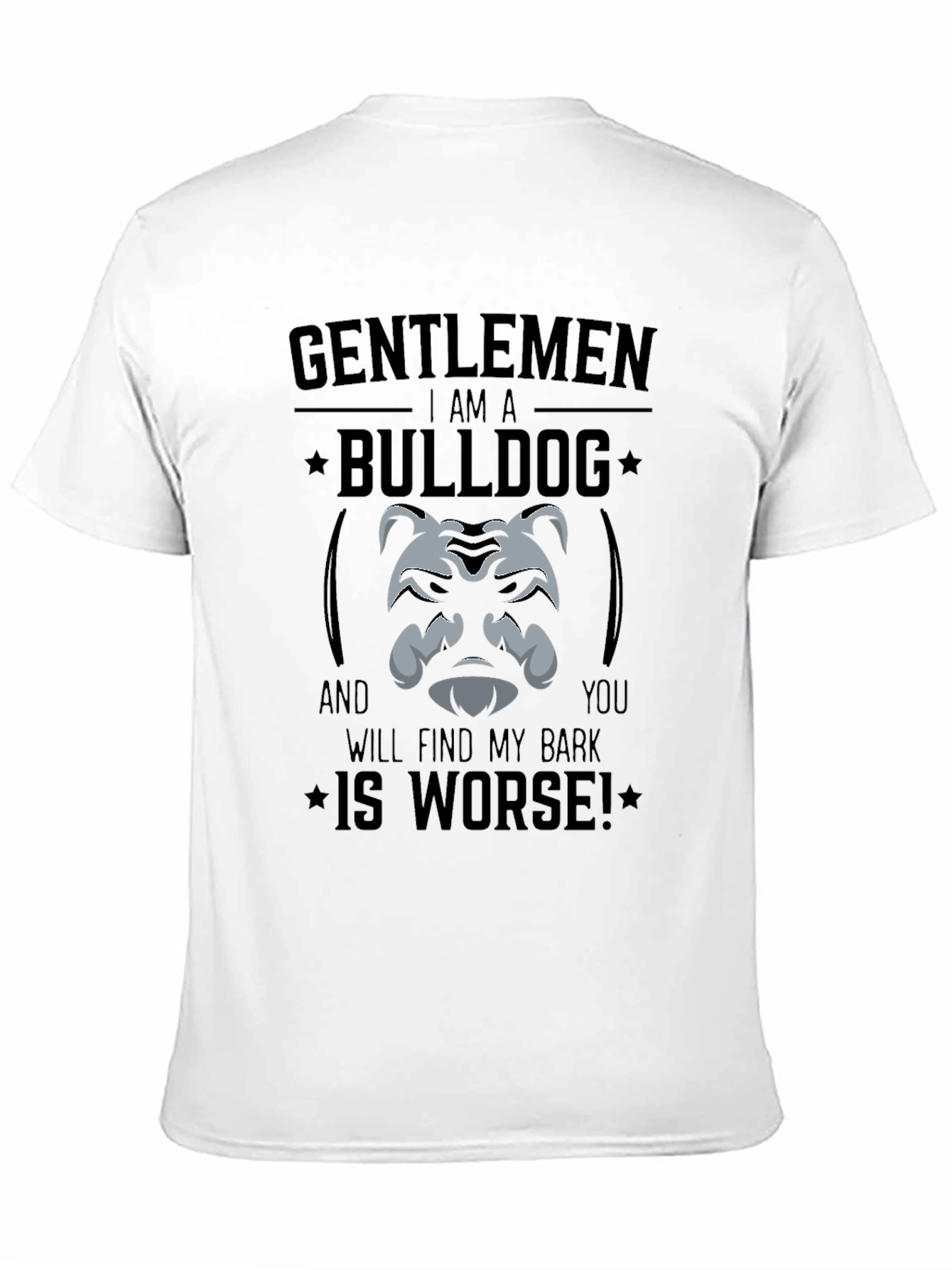 Gentlemen Bulldog Graphic T-Shirt