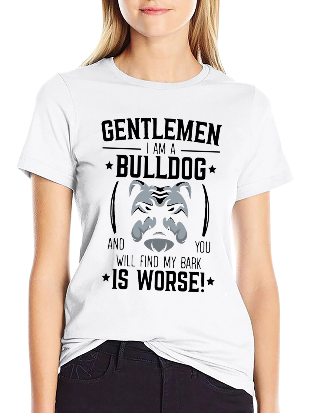 Gentlemen Bulldog Graphic T-Shirt