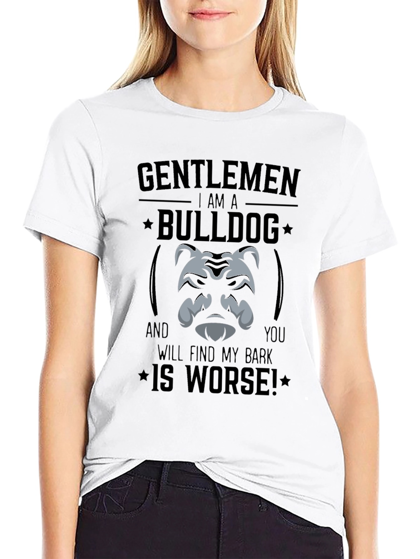 Gentlemen Bulldog Graphic T-Shirt