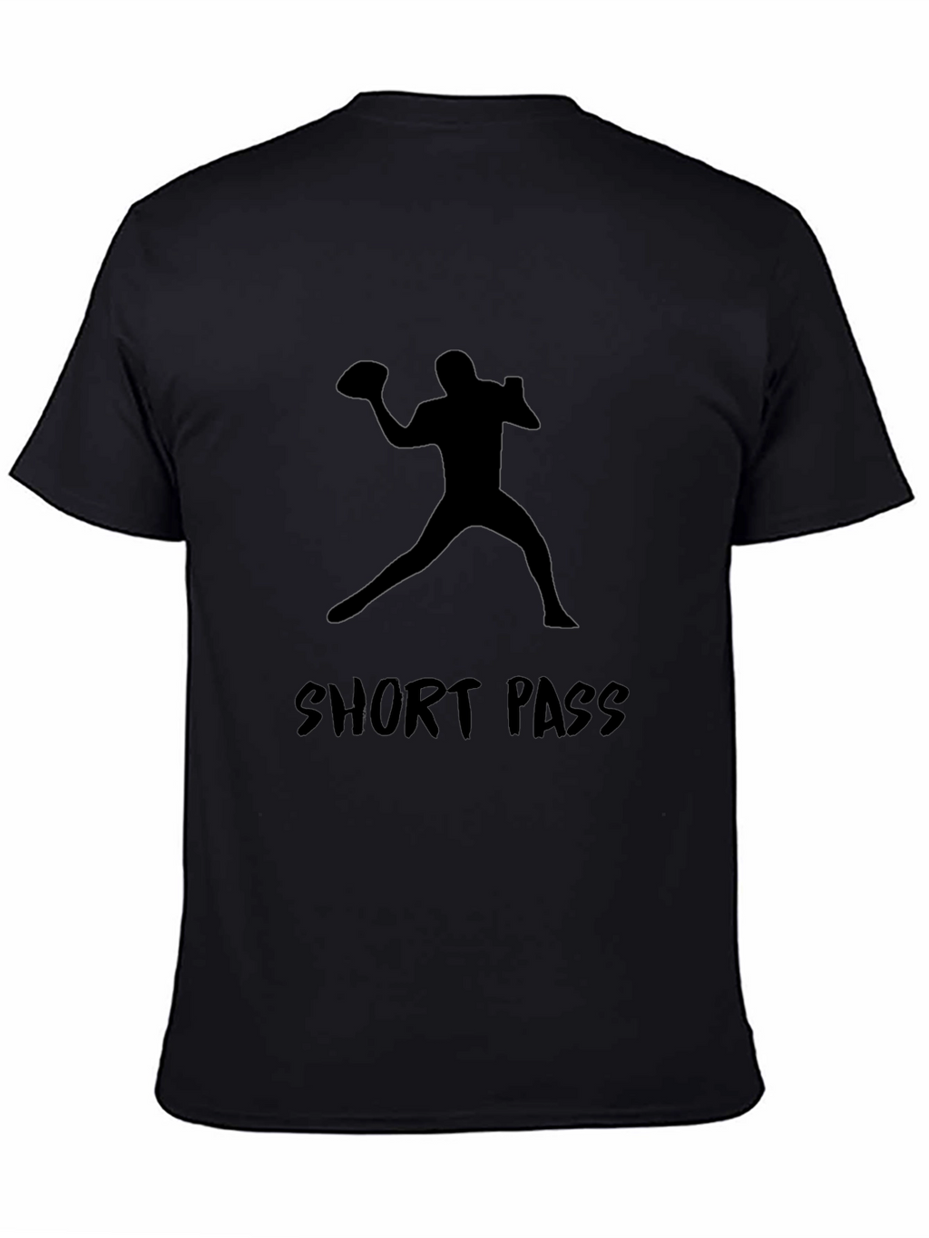 Short Pass Graphic Tee - Football Player Silhouette