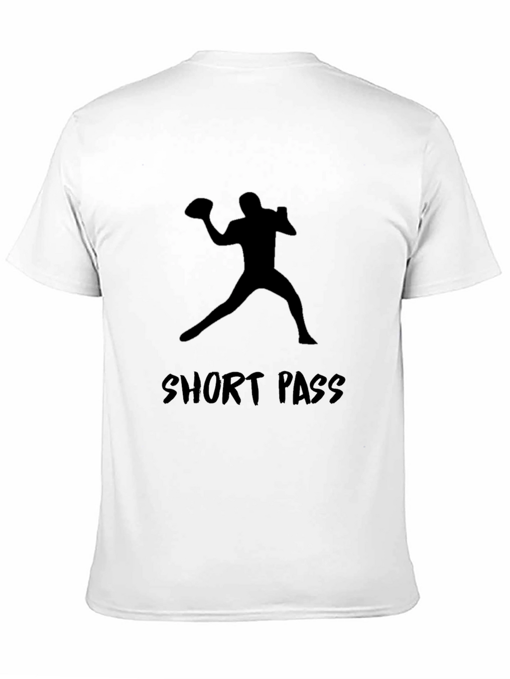 Short Pass Graphic Tee - Football Player Silhouette