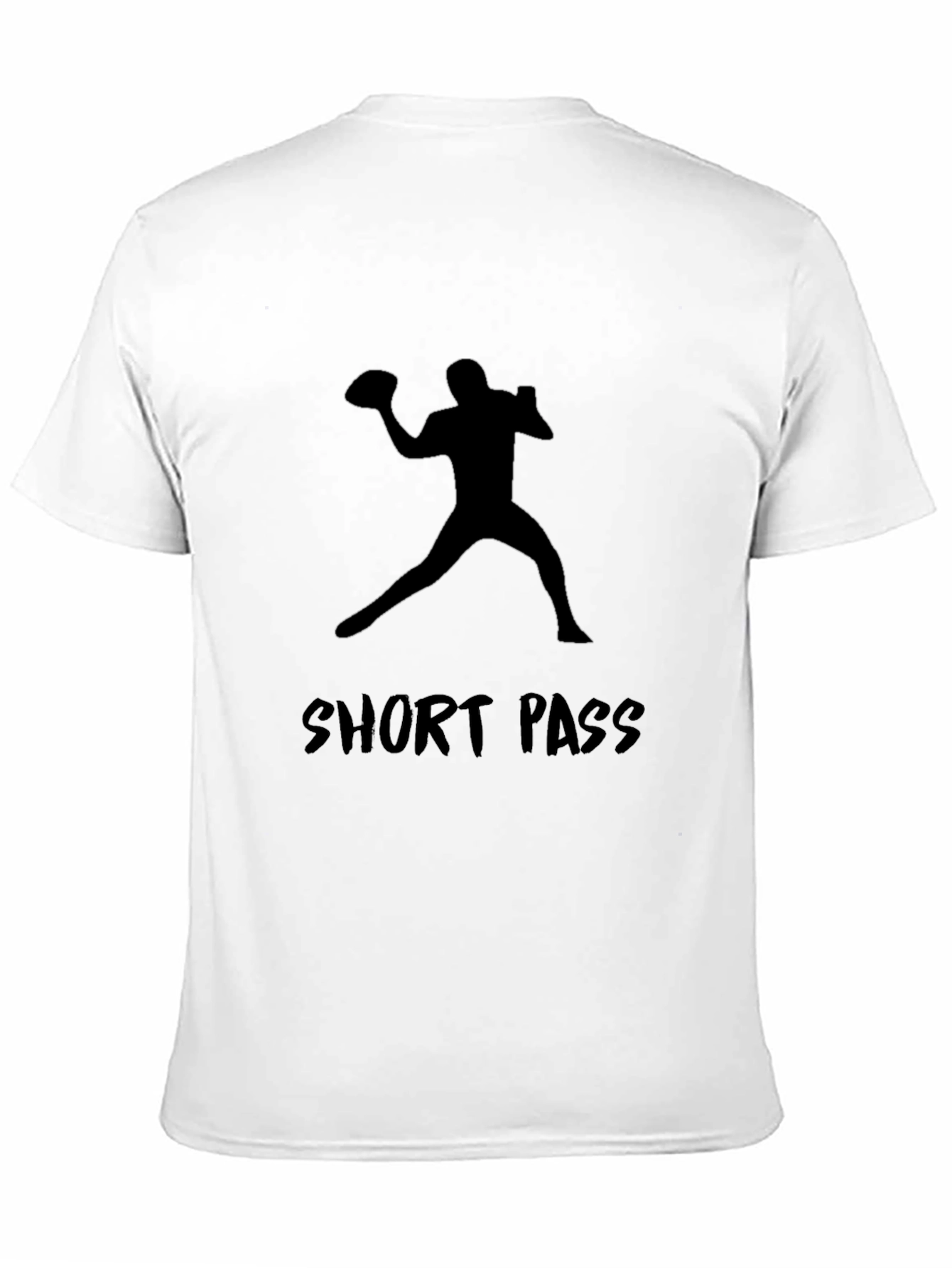 Short Pass Graphic Tee - Football Player Silhouette