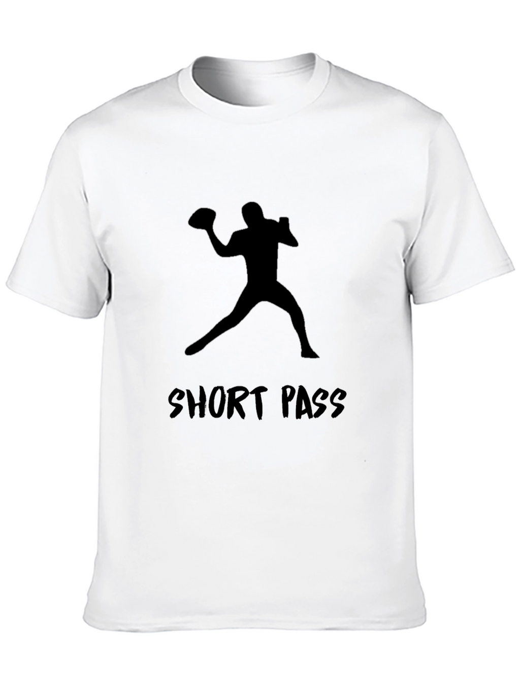 Short Pass Graphic Tee - Football Player Silhouette
