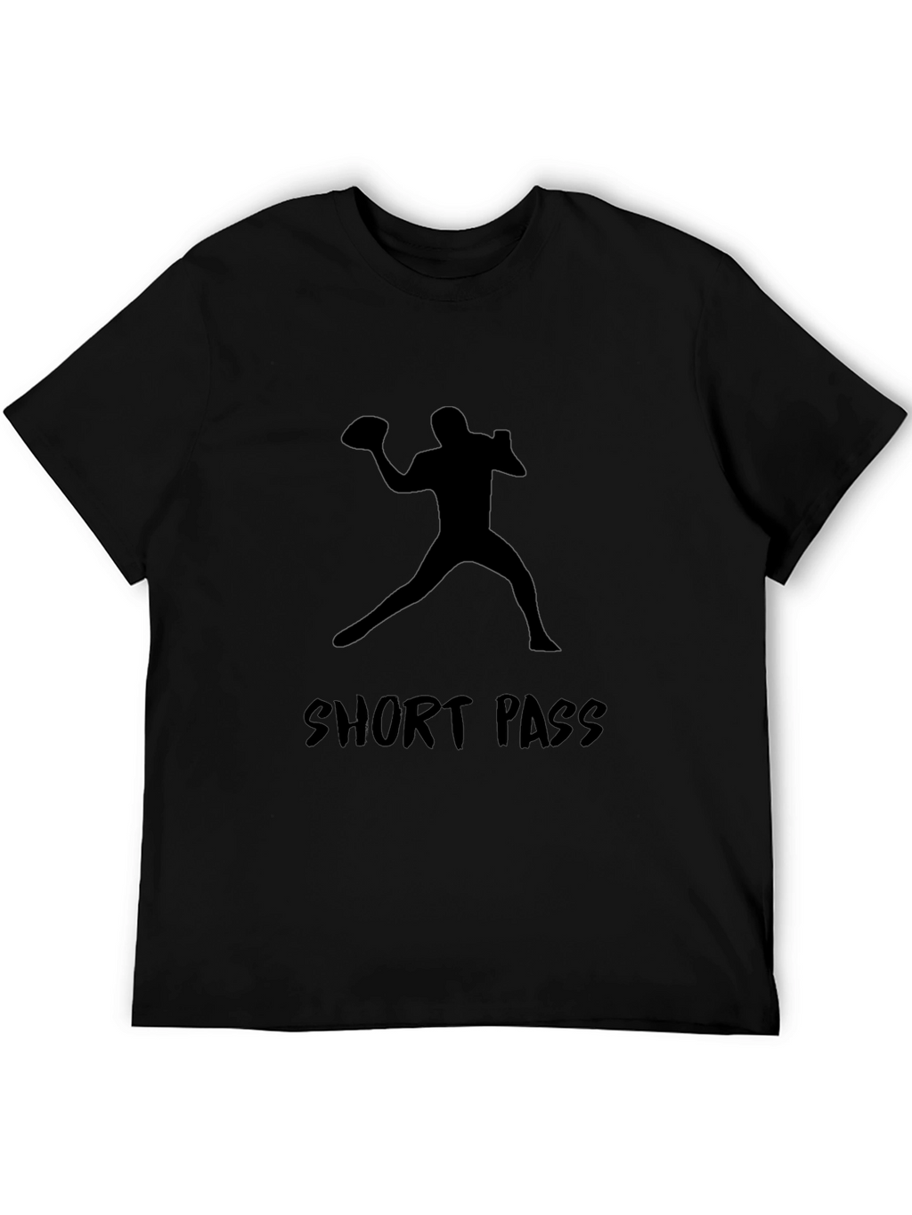 Short Pass Graphic Tee - Football Player Silhouette