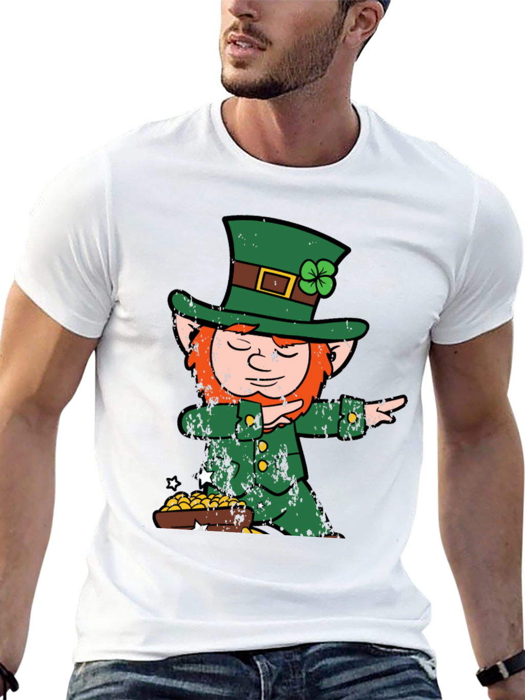 St. Patricks Day Leprechaun Dabbing T-Shirt
