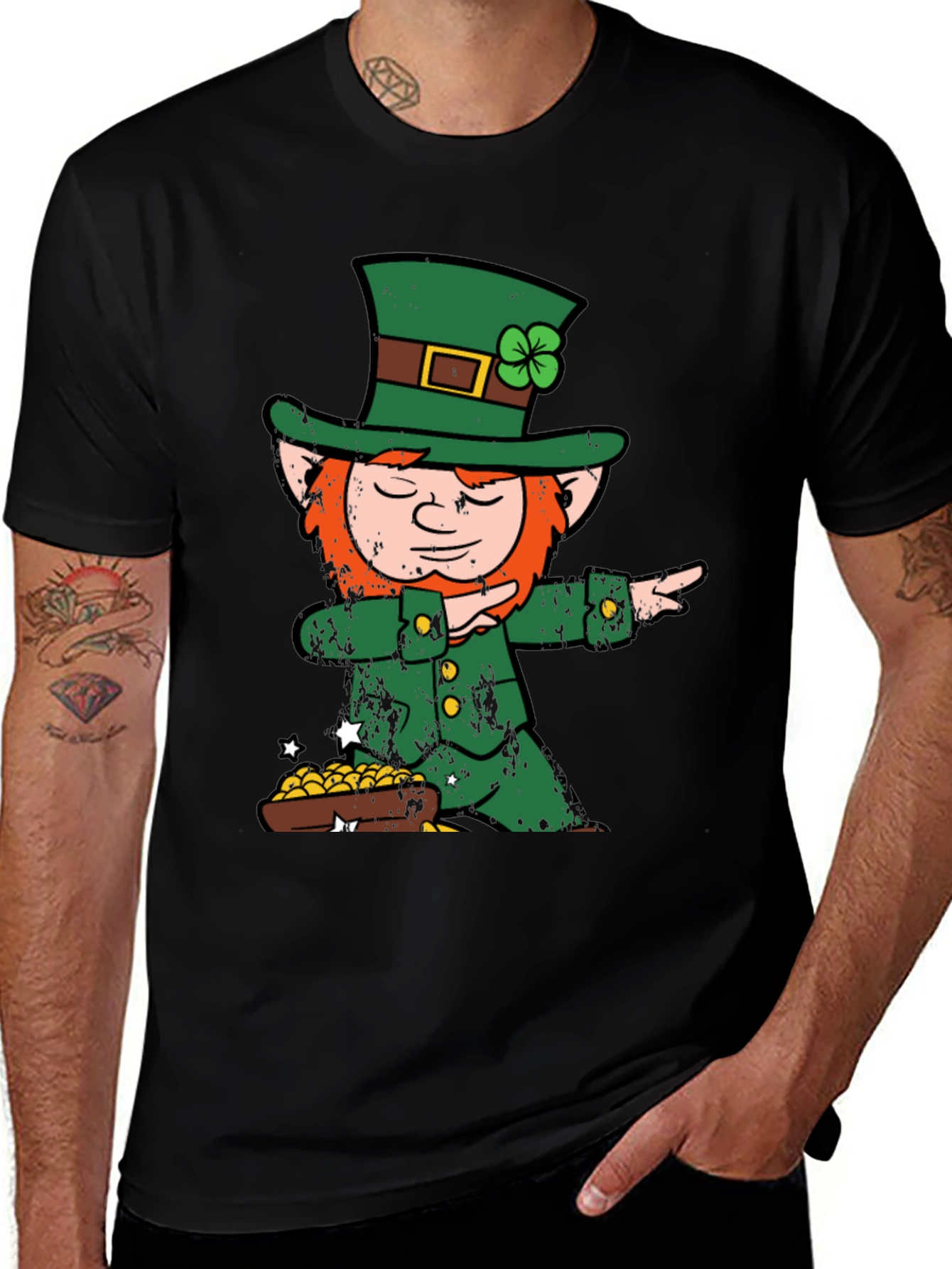 St. Patricks Day Leprechaun Dabbing T-Shirt