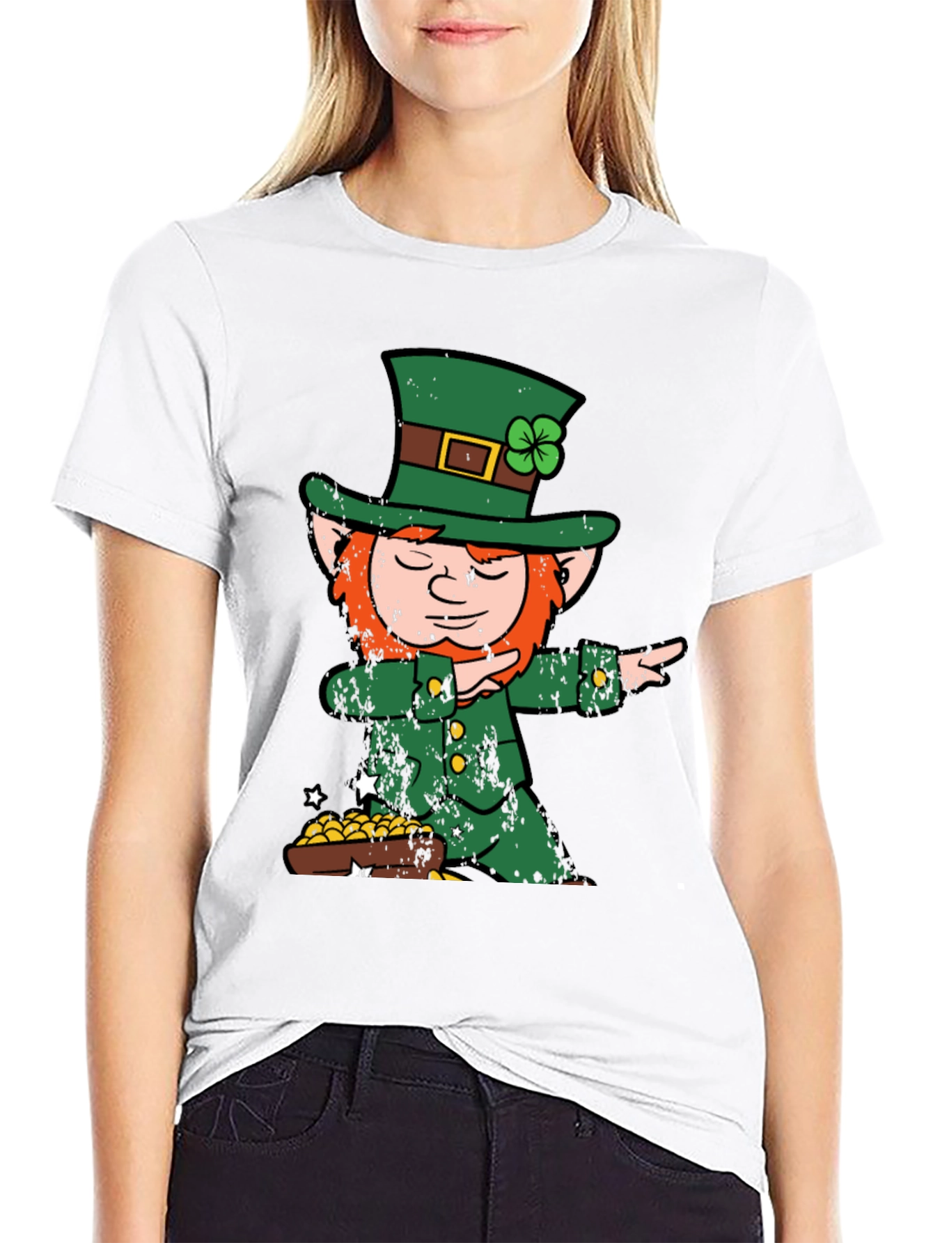 St. Patricks Day Leprechaun Dabbing T-Shirt