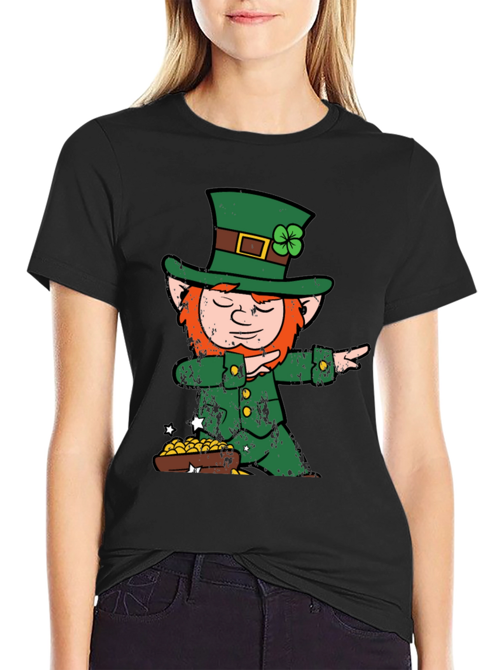 St. Patricks Day Leprechaun Dabbing T-Shirt