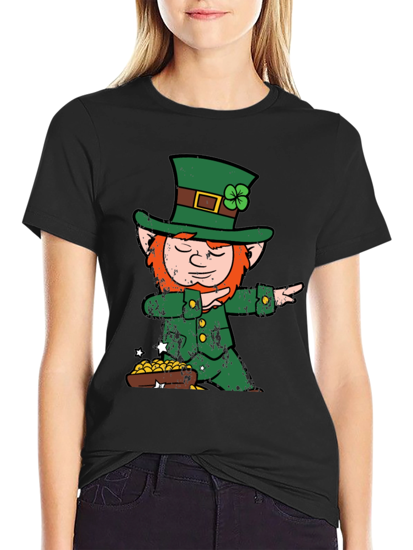 St. Patricks Day Leprechaun Dabbing T-Shirt