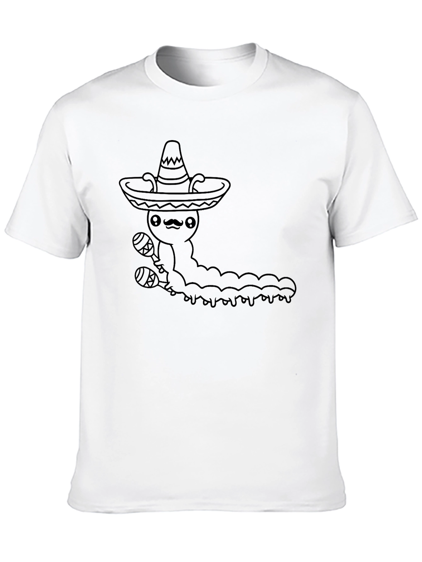Mexican Caterpillar T-Shirt - Fun Graphic Tee