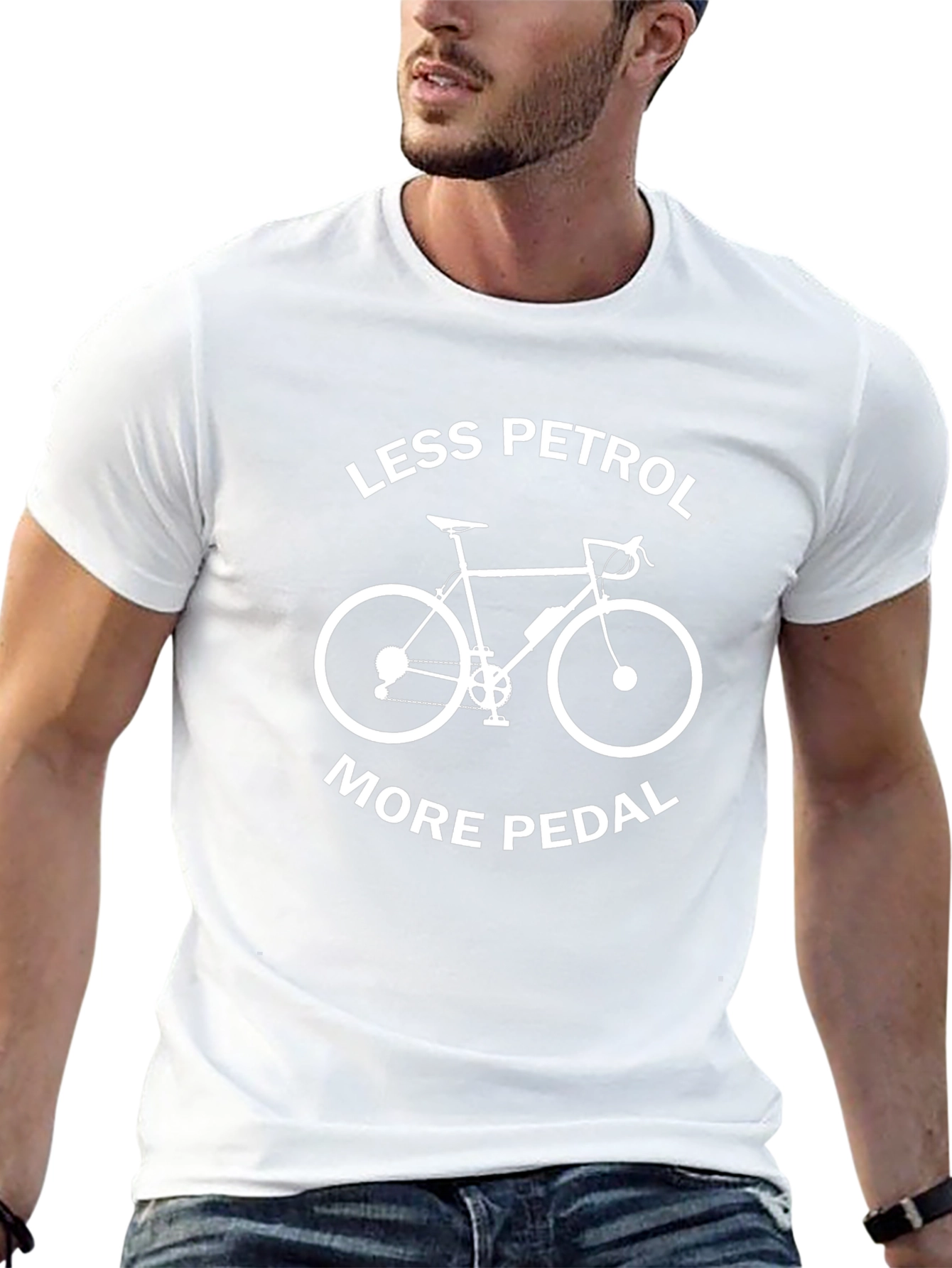 Less Petrol More Pedal Graphic Tee