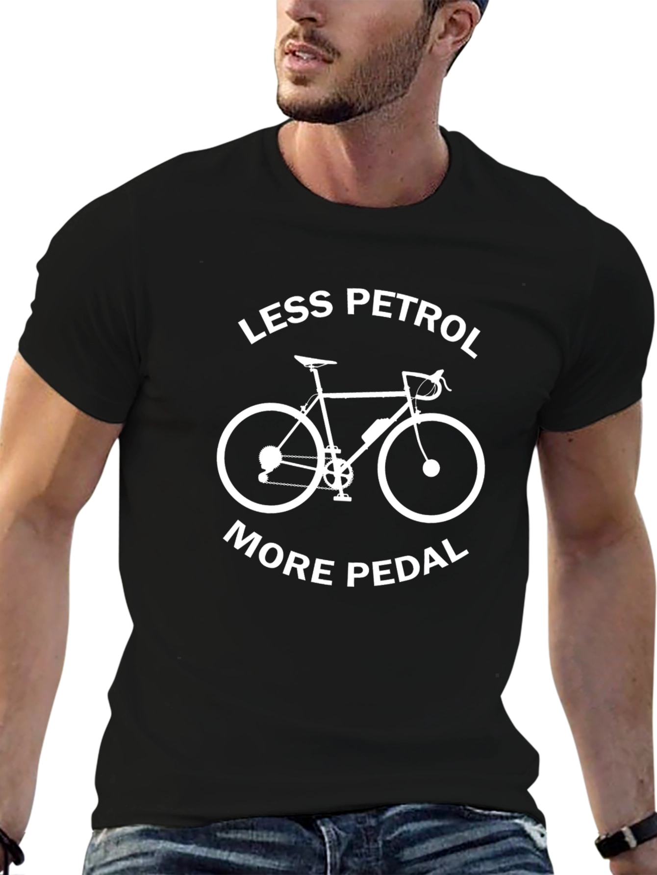 Less Petrol More Pedal Graphic Tee