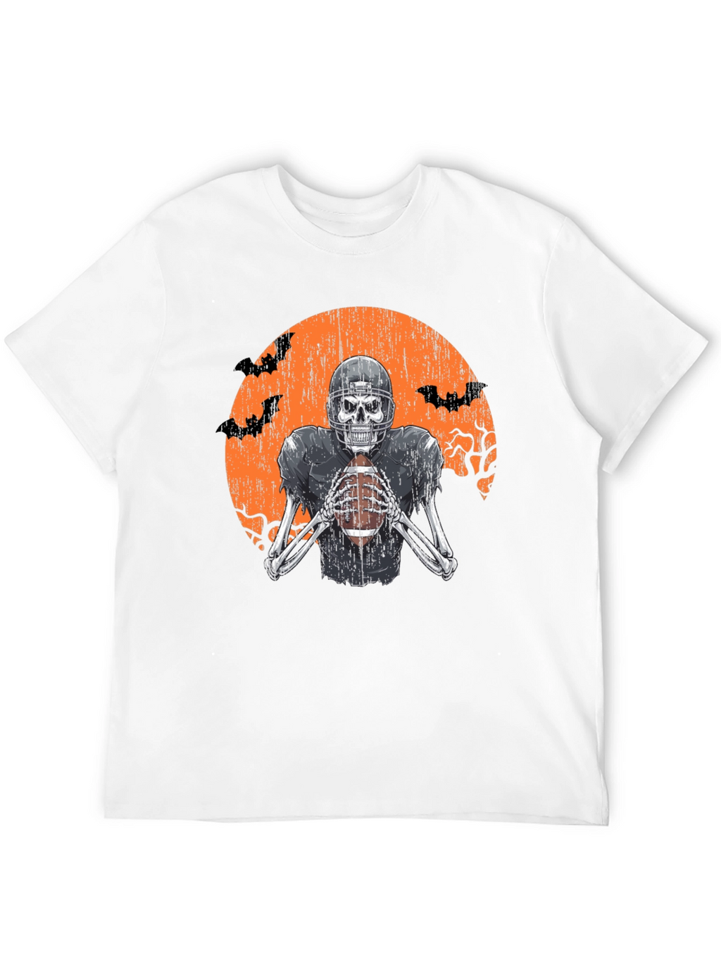 Skeleton Football Player Halloween T-Shirt