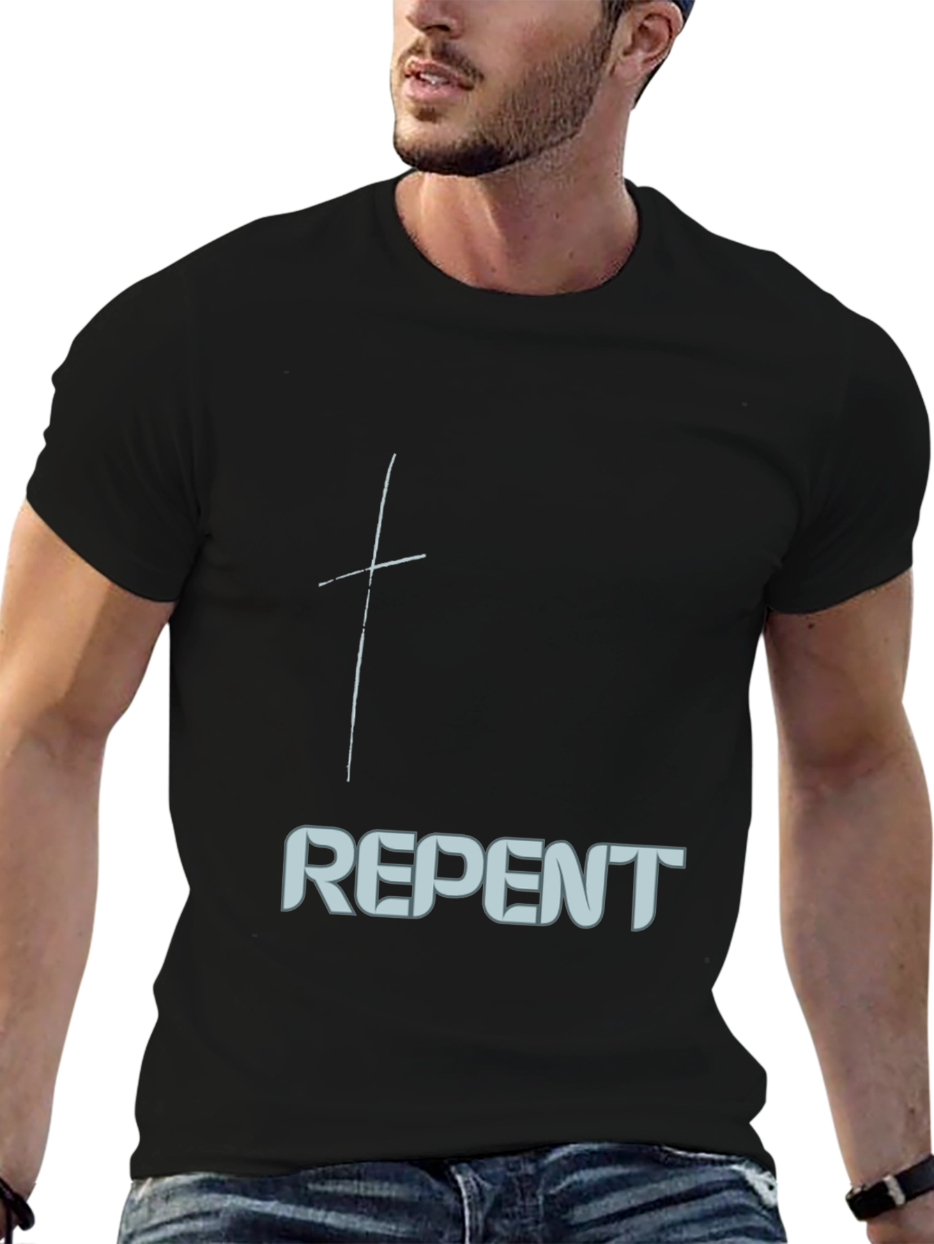 Repent Graphic Tee - Stylish Christian Apparel
