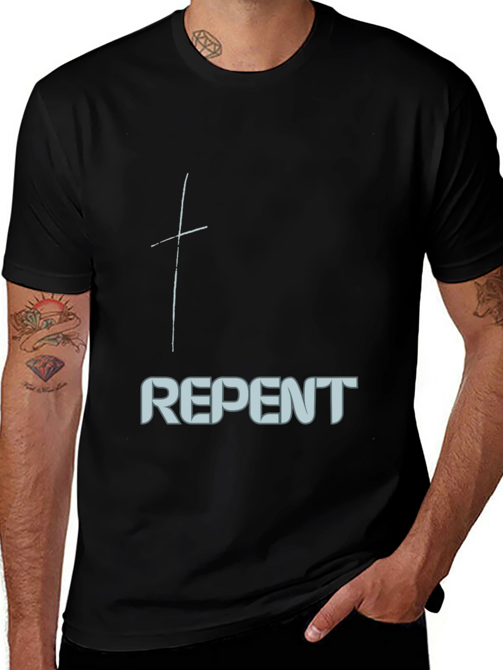 Repent Graphic Tee - Stylish Christian Apparel