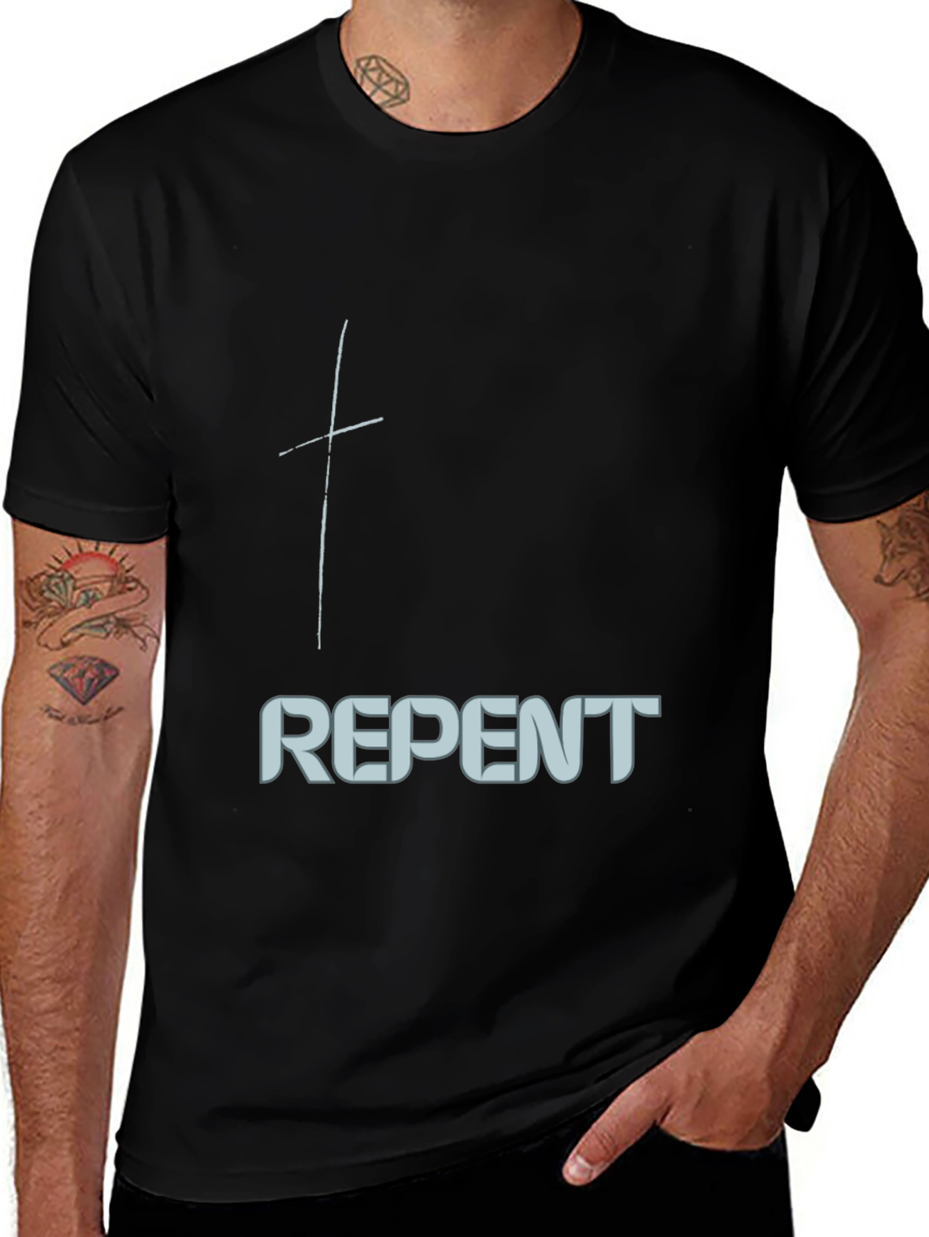 Repent Graphic Tee - Stylish Christian Apparel