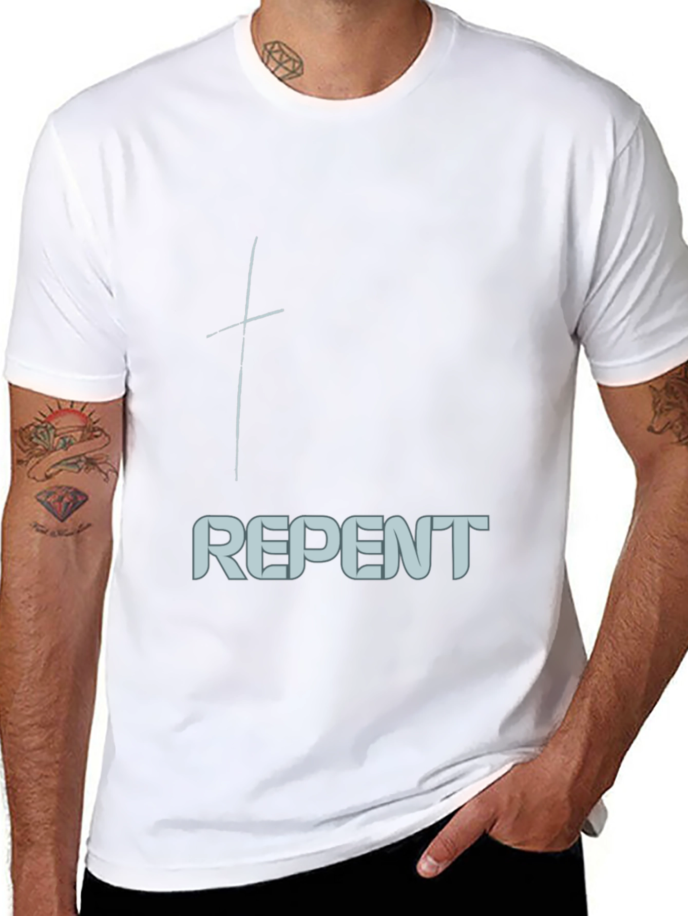 Repent Graphic Tee - Stylish Christian Apparel