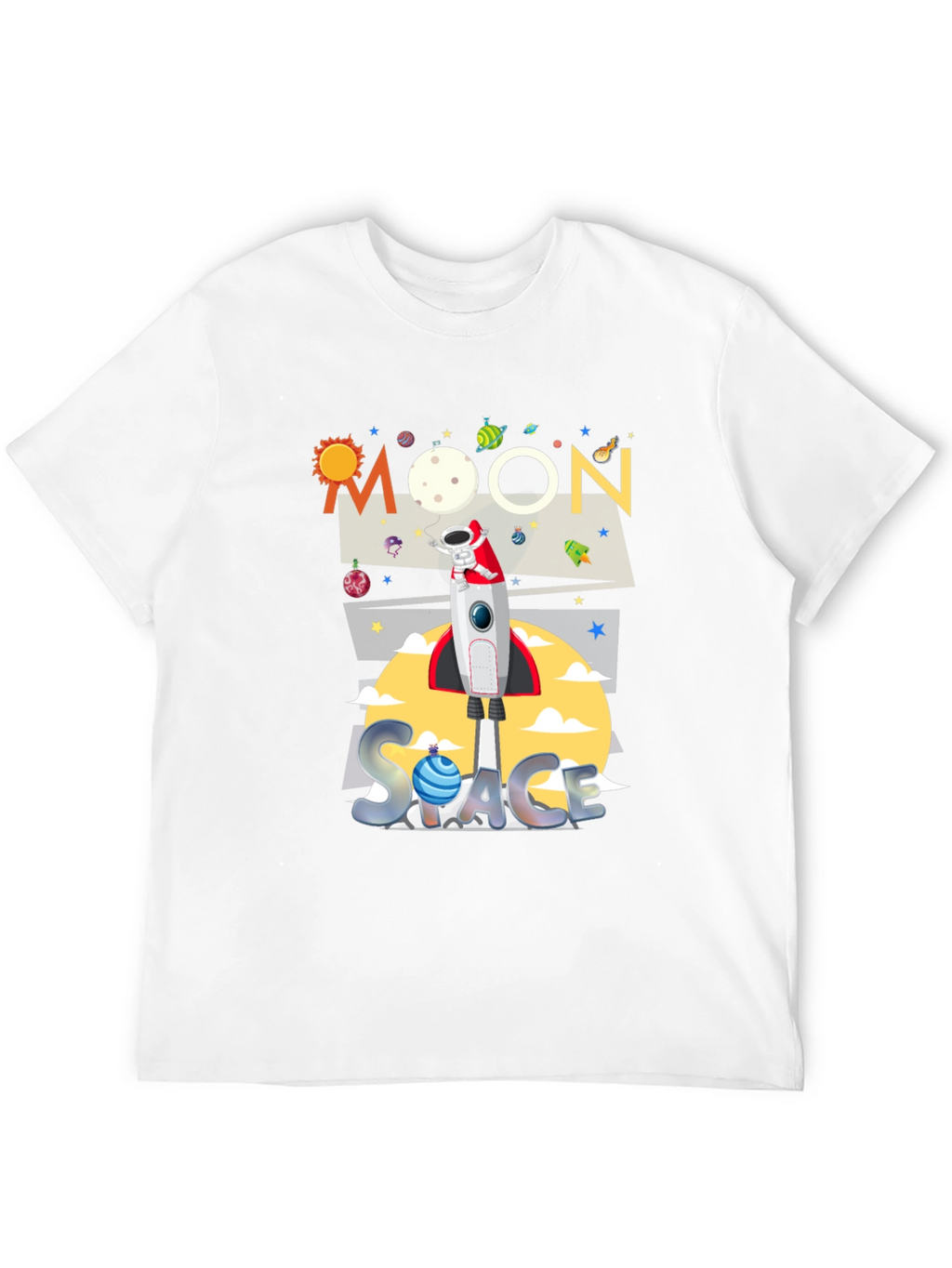 Moon Space Graphic T-Shirt