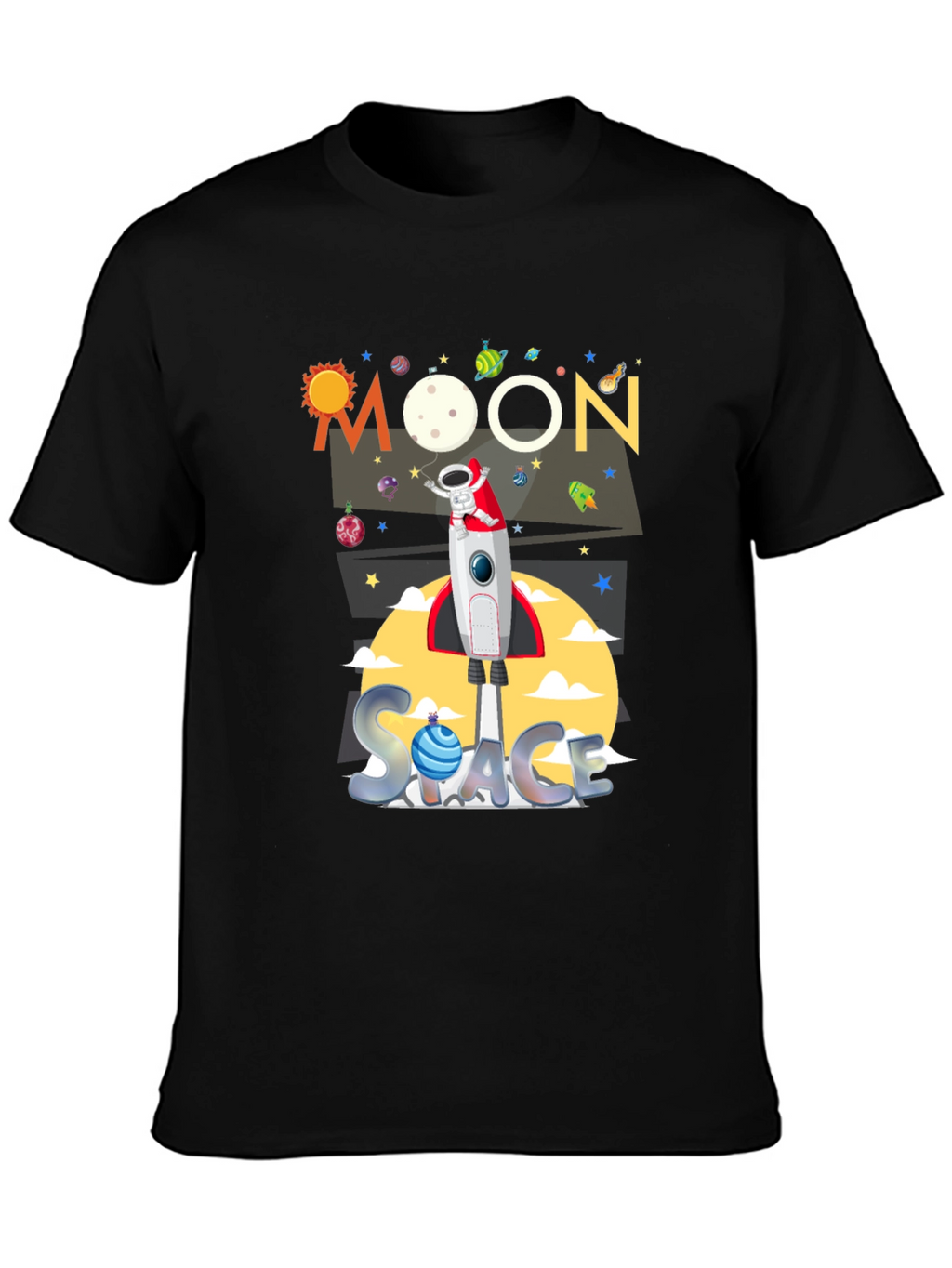 Moon Space Graphic T-Shirt