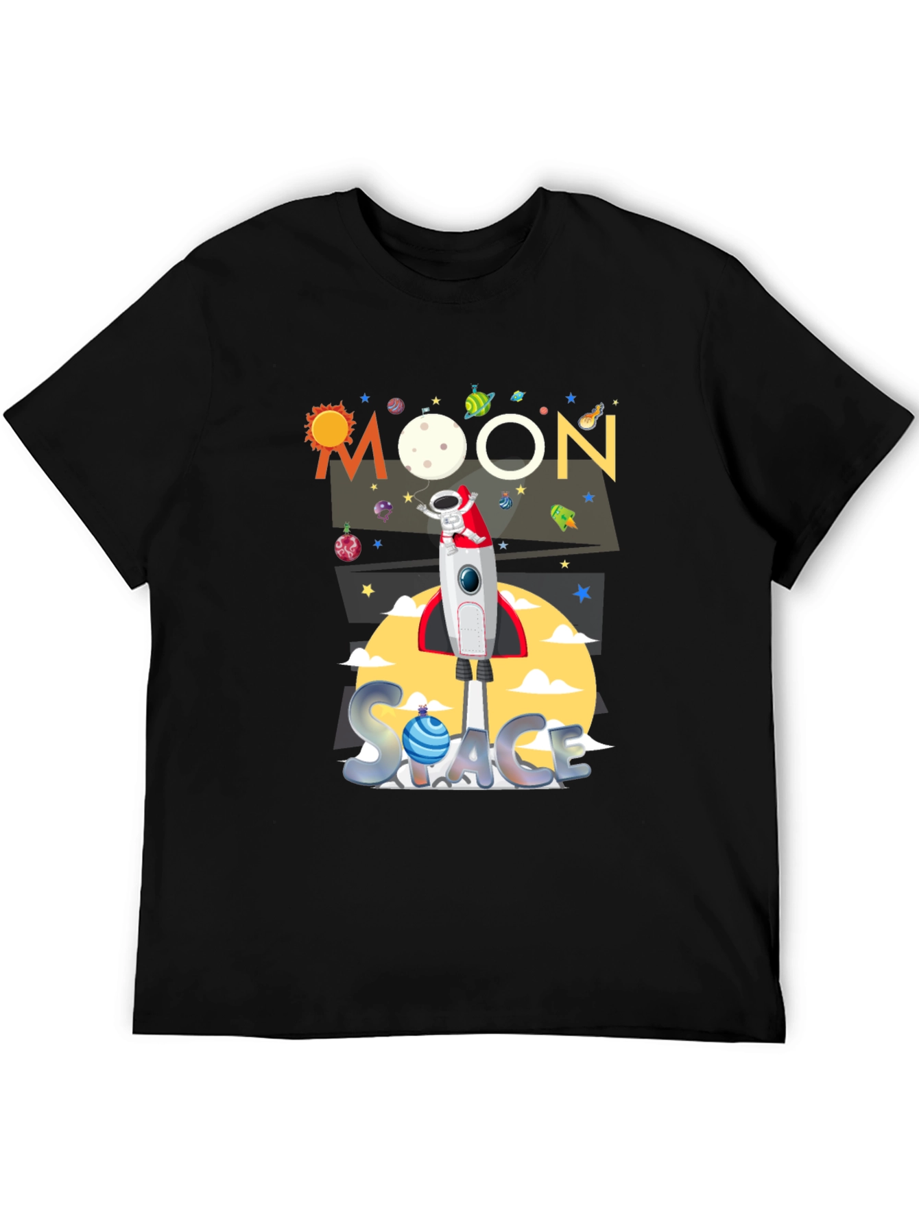 Moon Space Graphic T-Shirt