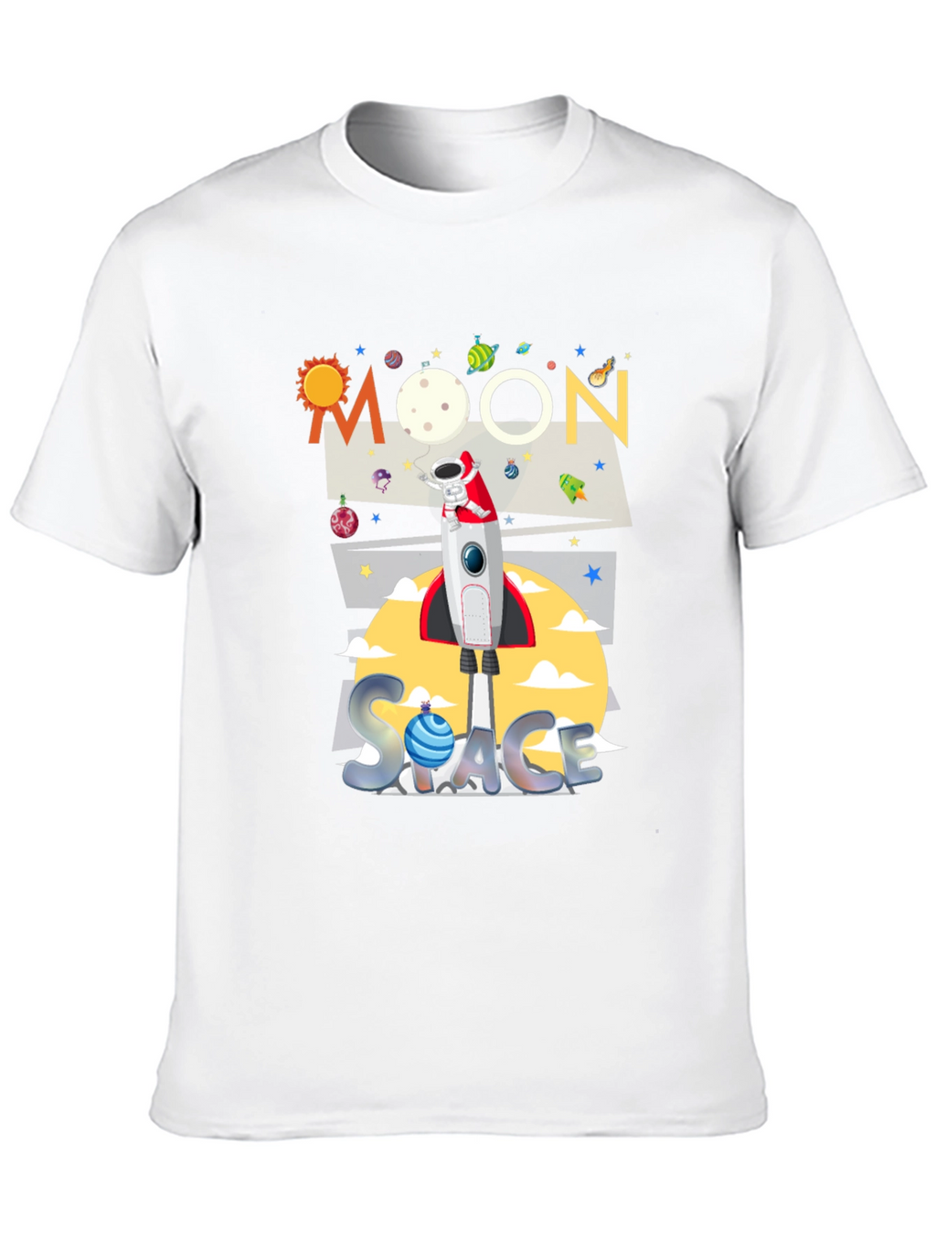 Moon Space Graphic T-Shirt
